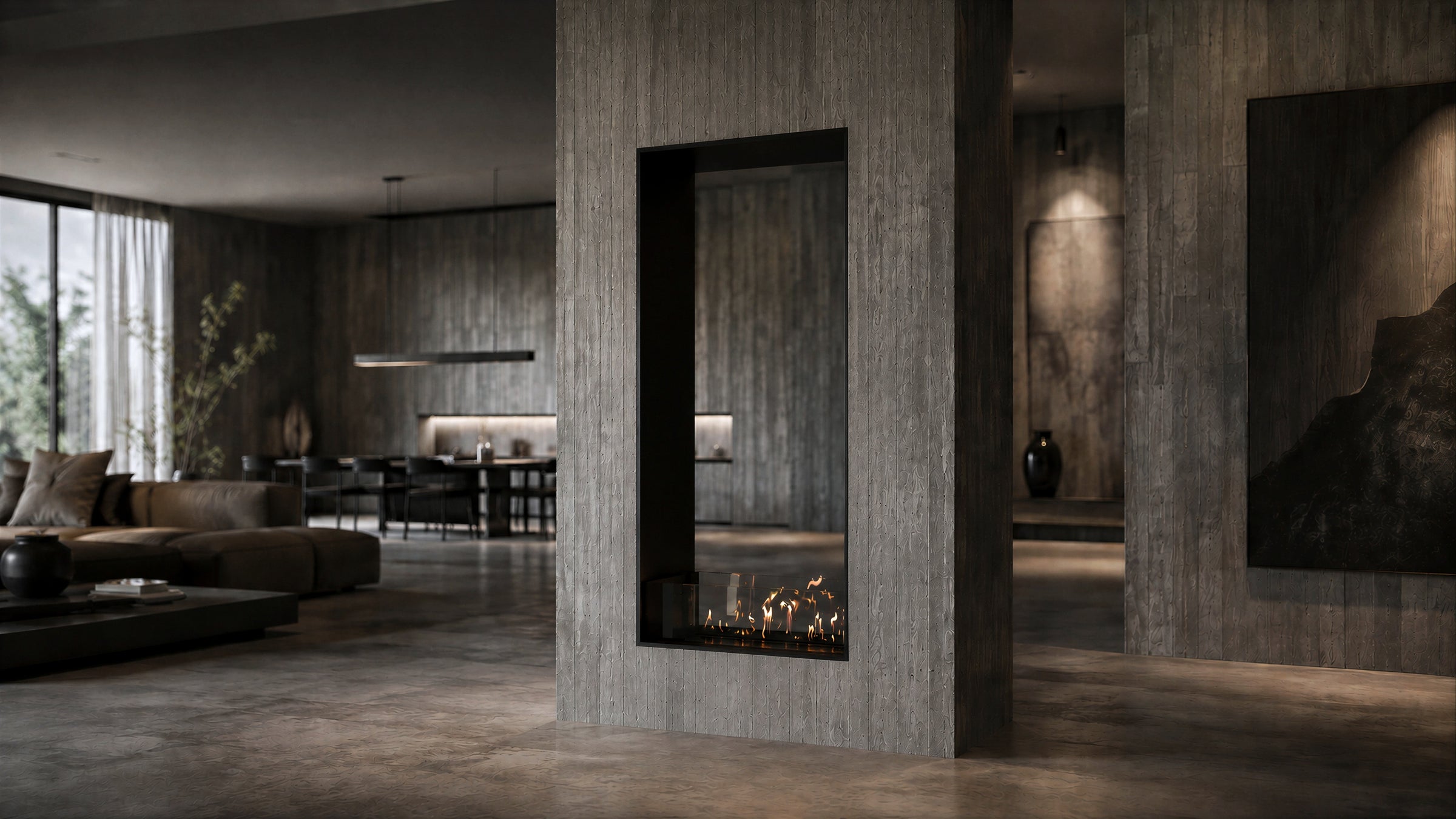 Fame Vertical Bio Ethanol Doorkijkhaard 100 x 160 cm