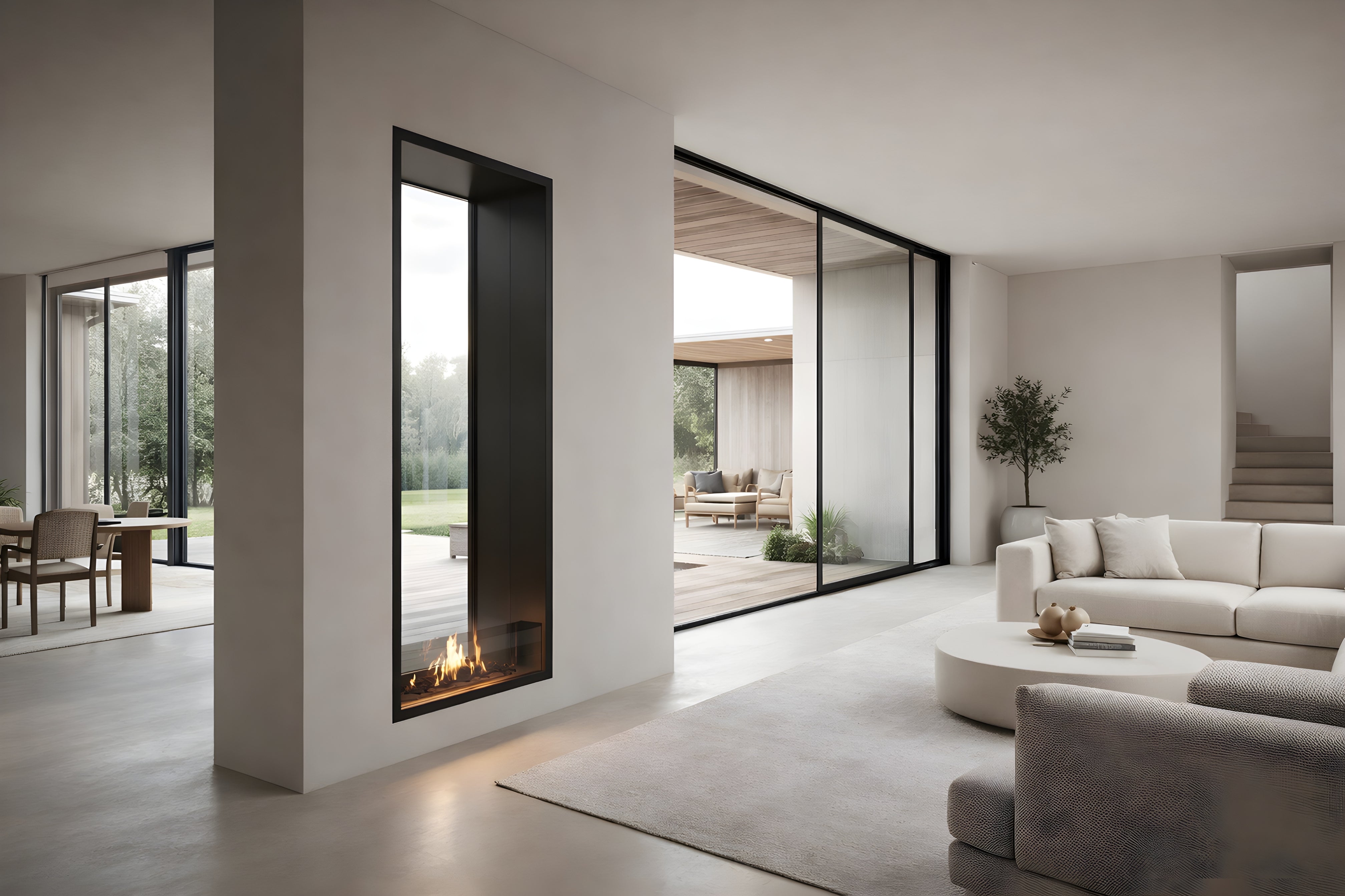 Fame Vertical Bio Ethanol Doorkijkhaard 70 x 140 cm