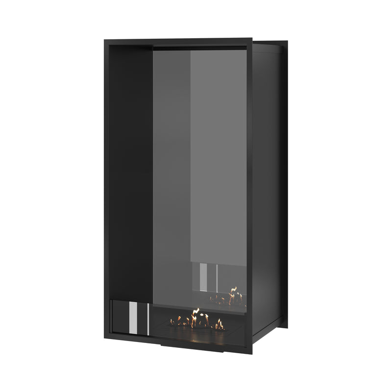 Fame Vertical Doorkijkhaard Enkel Volle Glas 60 x 160 cm