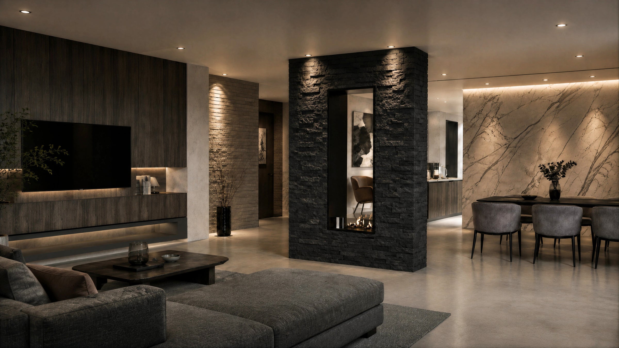 Fame Vertical Bio Ethanol Doorkijkhaard 60 x 180 cm