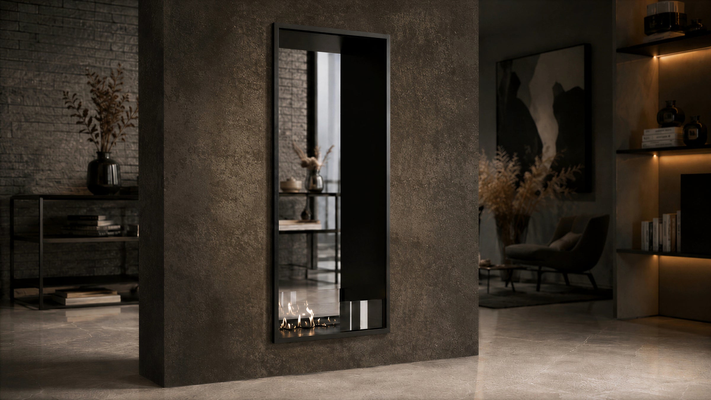 Fame Vertical Bio Ethanol Doorkijkhaard 60 x 200 cm