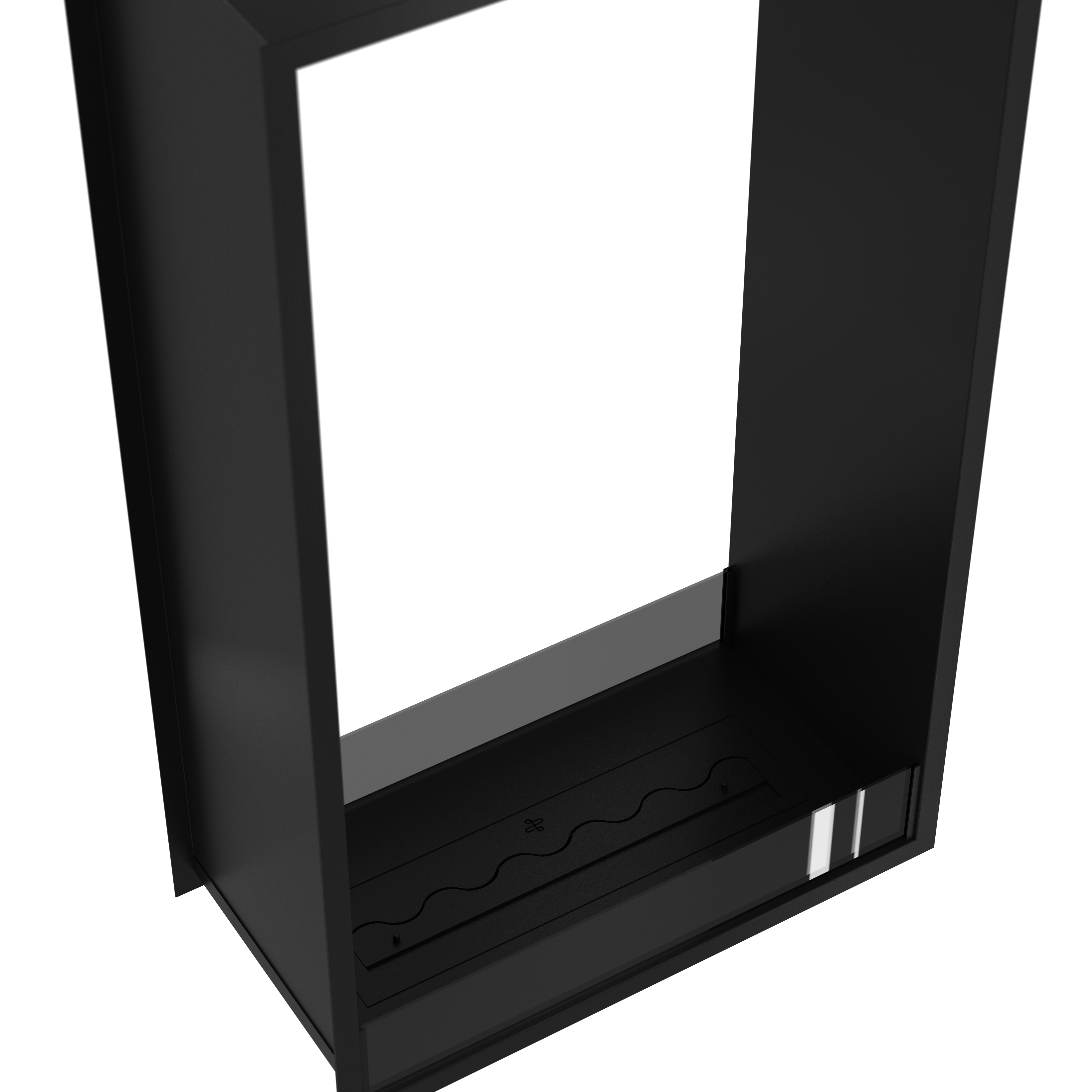 Fame Vertical Bio Ethanol Doorkijkhaard 80 x 100 cm