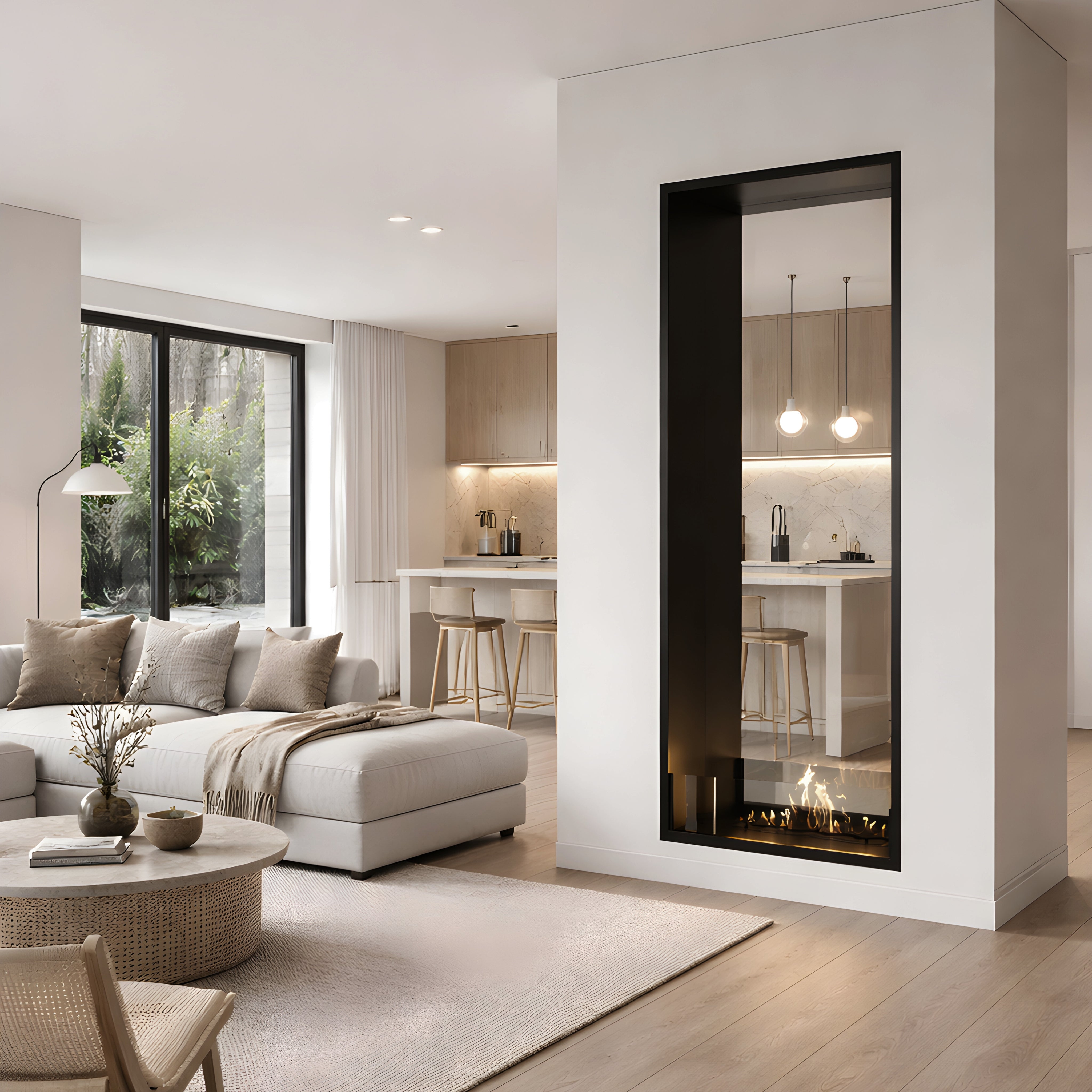 Fame Vertical Bio Ethanol Doorkijkhaard 80 x 100 cm