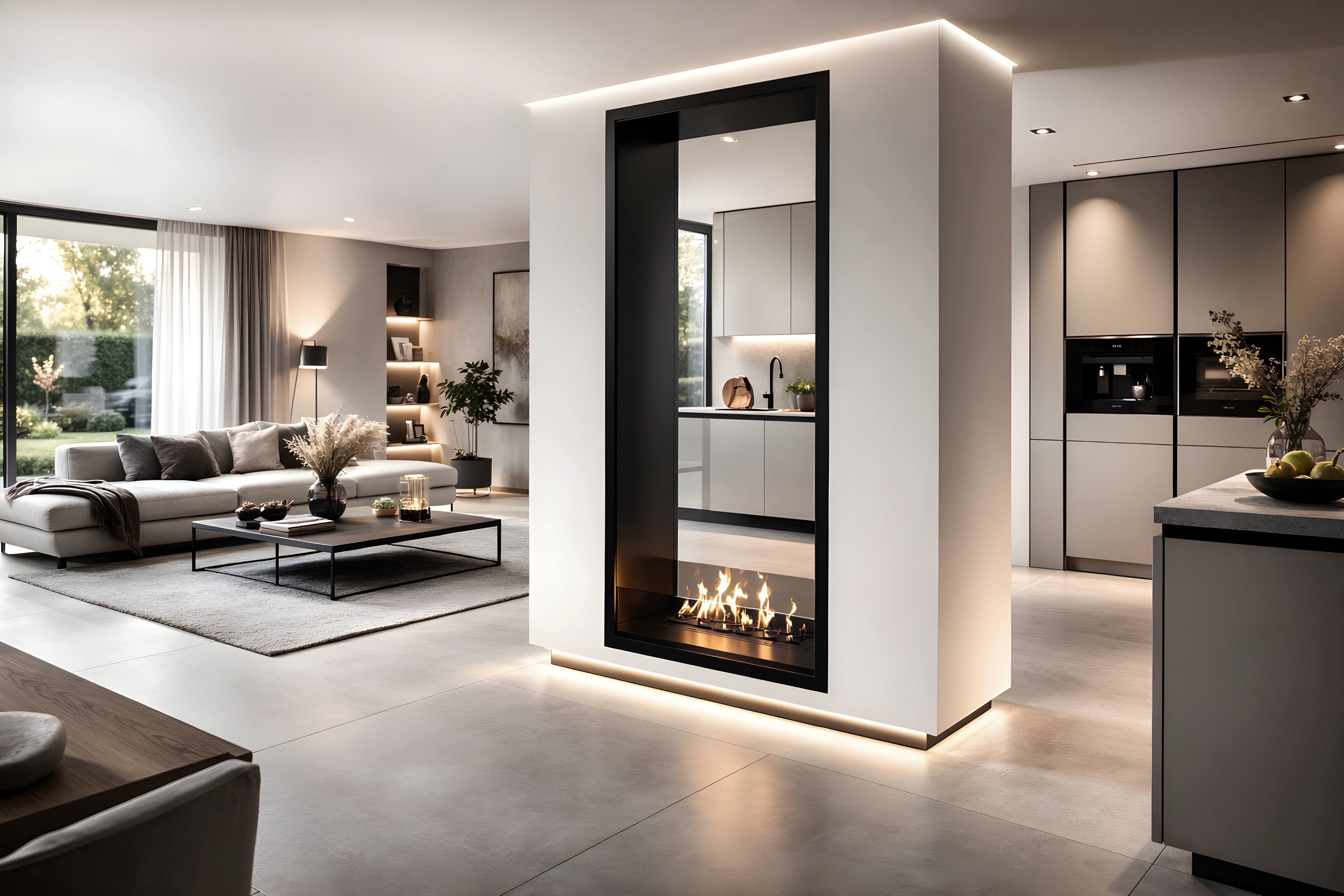 Fame Vertical Bio Ethanol Doorkijkhaard 80 x 100 cm