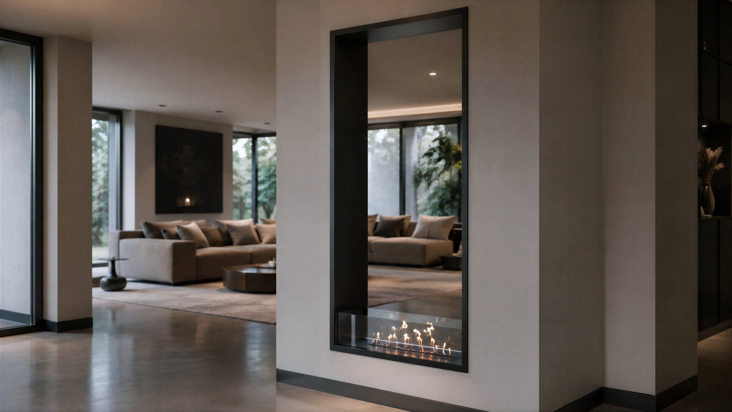 Fame Vertical Bio Ethanol Doorkijkhaard 80 x 140 cm