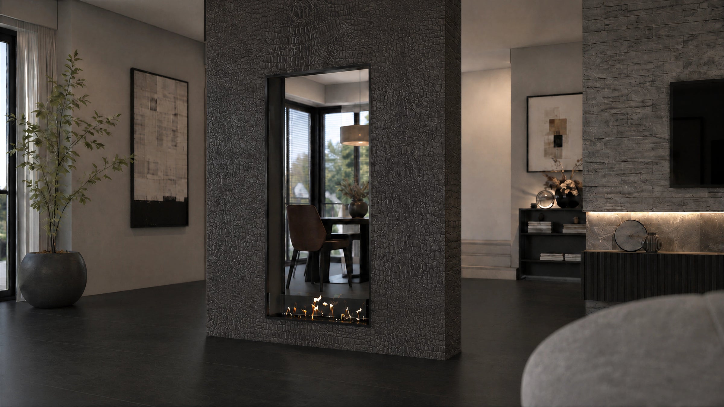 Fame Vertical Bio Ethanol Doorkijkhaard 80 x 160 cm