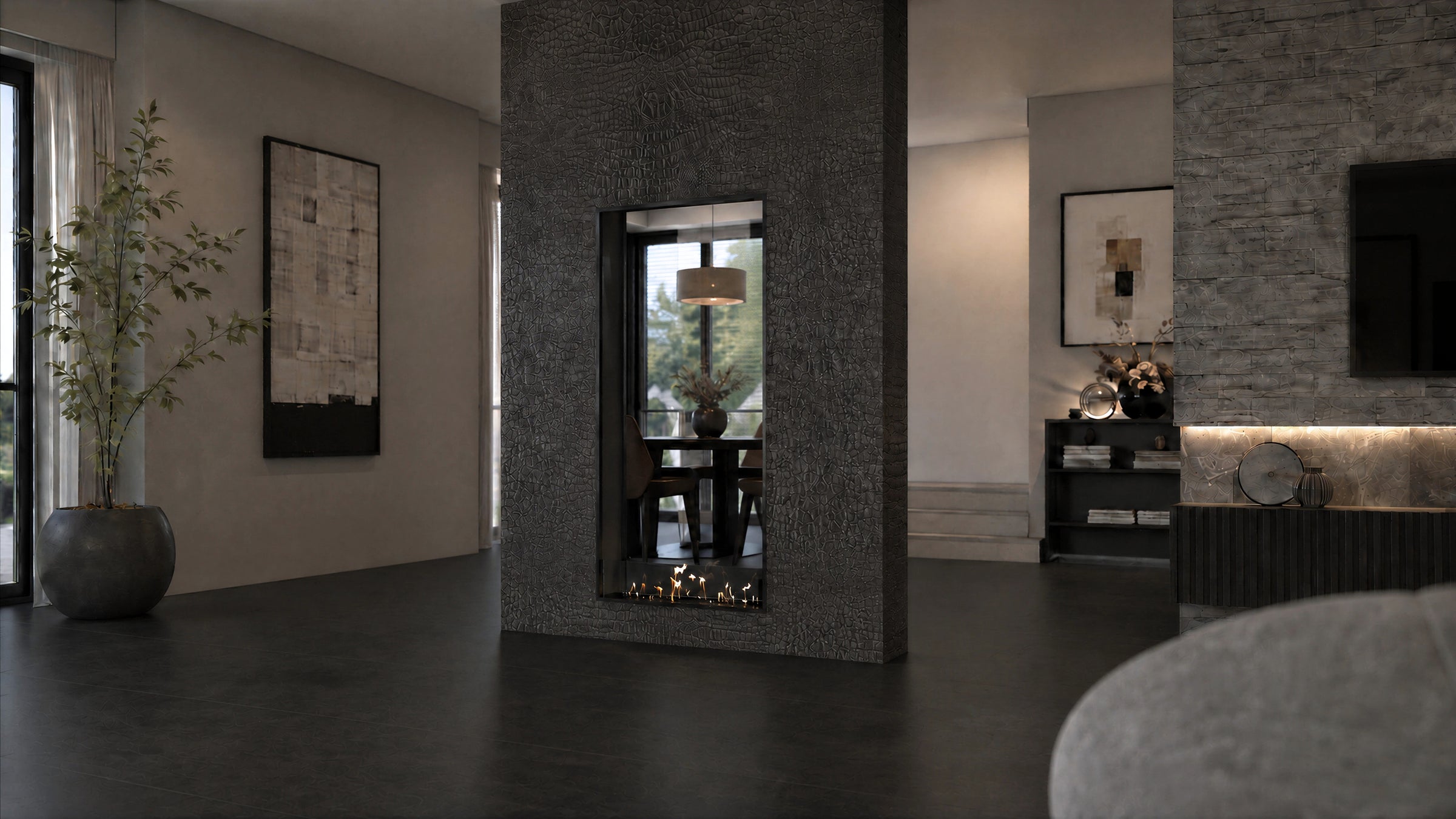 Fame Vertical Bio Ethanol Doorkijkhaard 80 x 160 cm