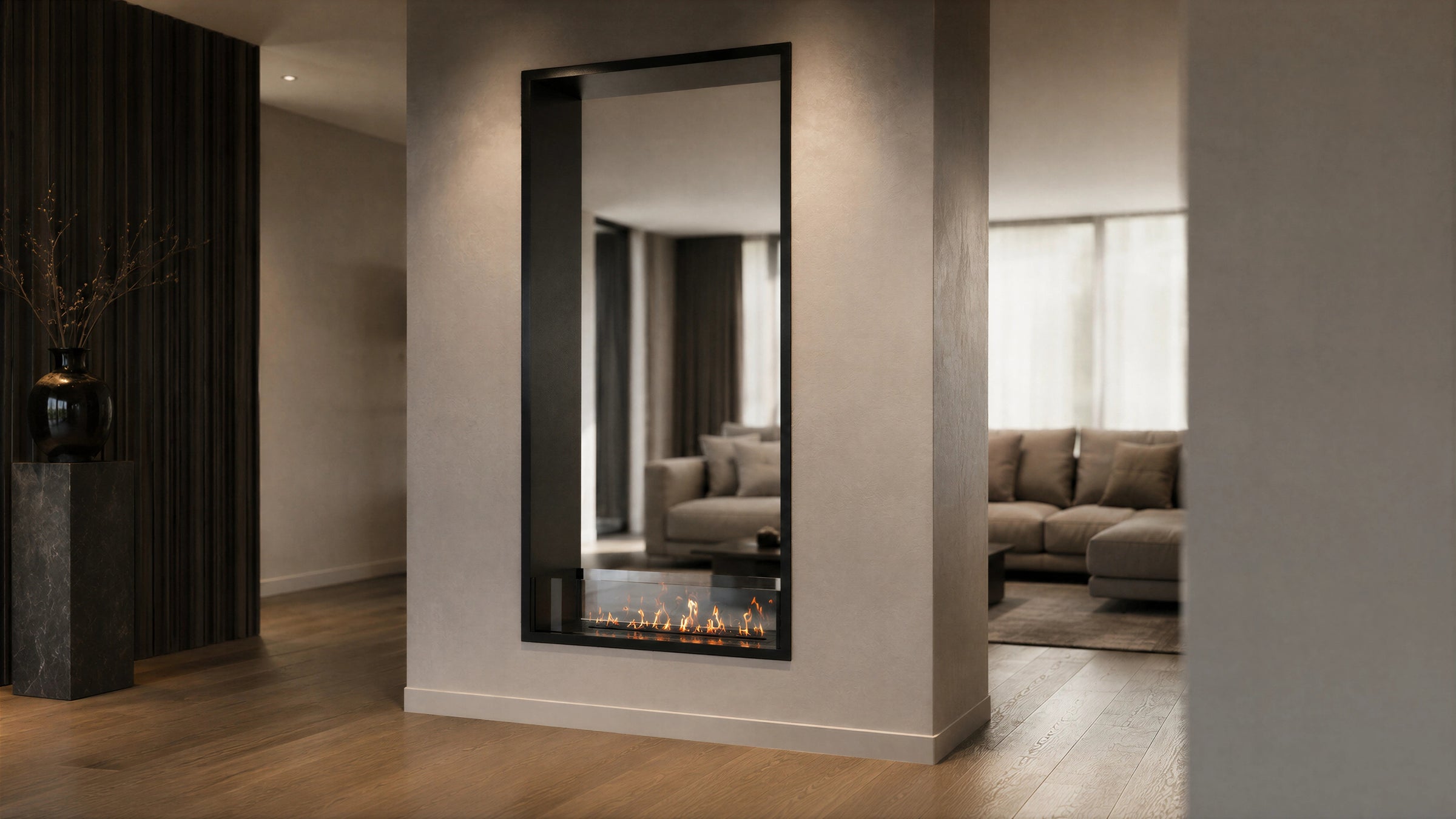 Fame Vertical Bio Ethanol Doorkijkhaard 90 x 140 cm