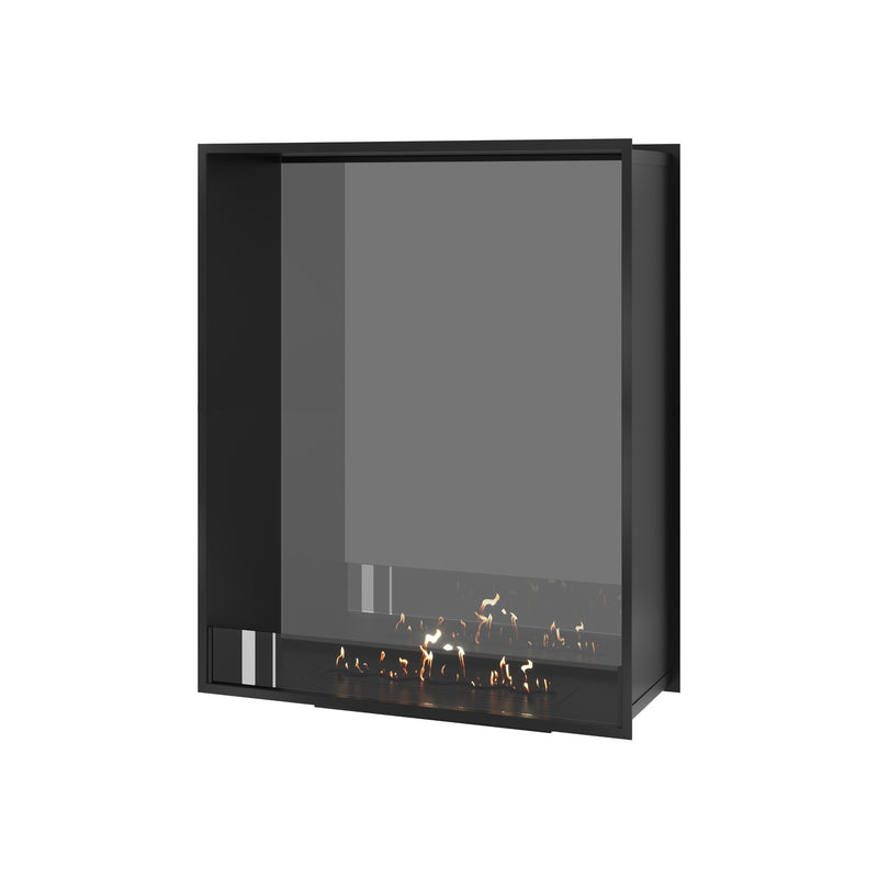 Fame Vertical Doorkijkhaard Enkel Volle Glas 100 x 100 cm