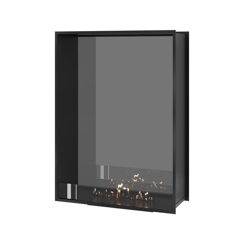 Fame Vertical Doorkijkhaard Enkel Volle Glas 100 x 120 cm