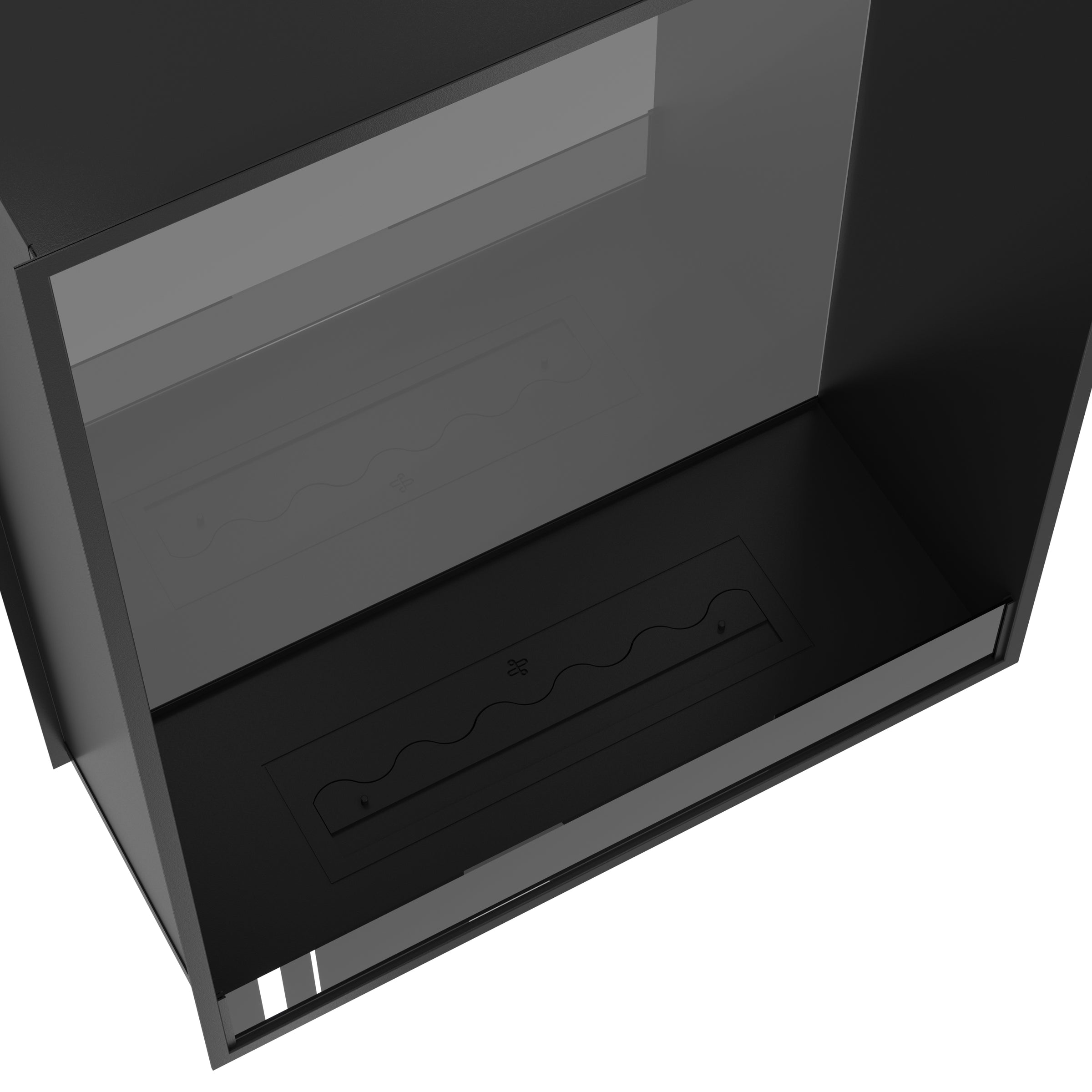Fame Vertical Doorkijkhaard Enkel Volle Glas 100 x 140 cm