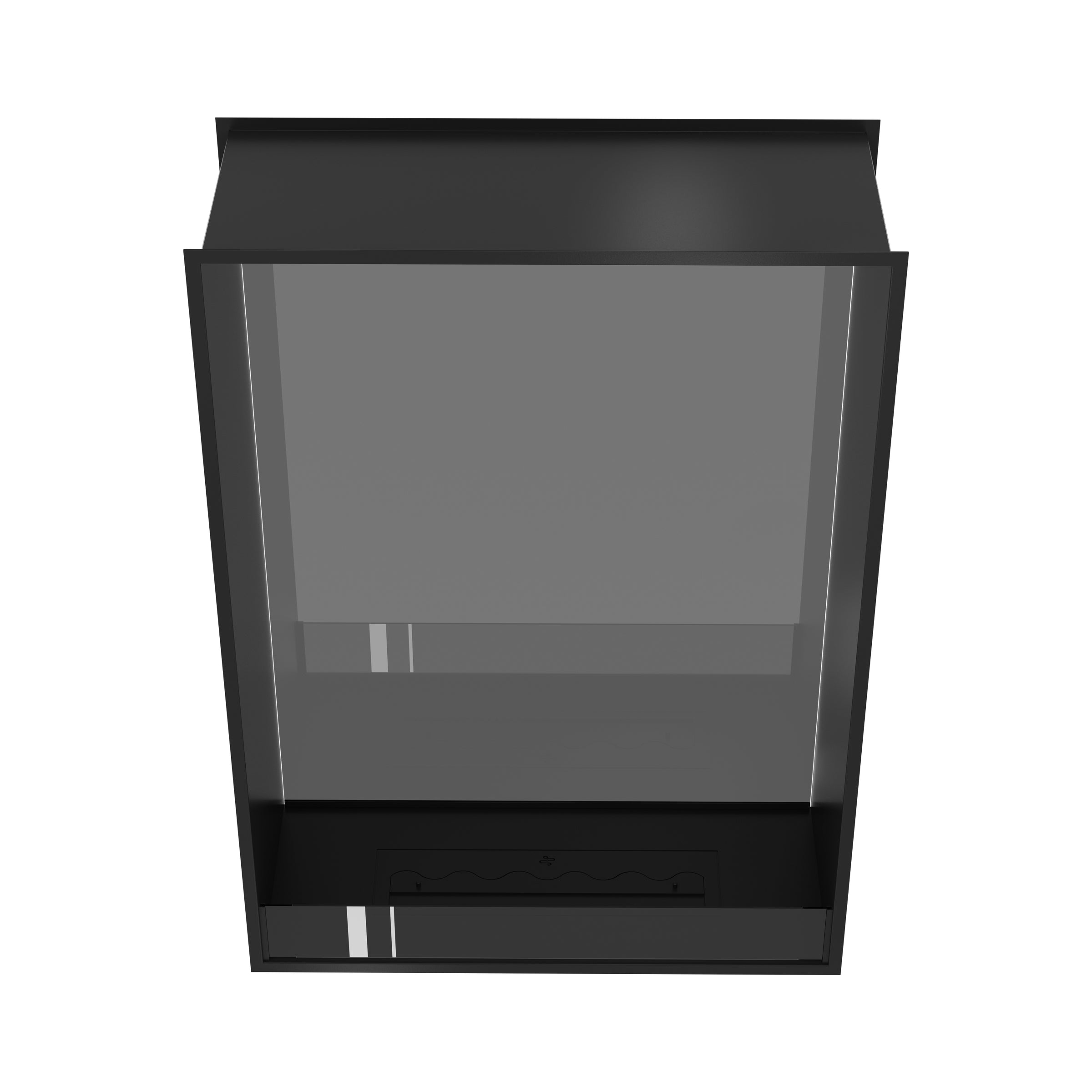 Fame Vertical Doorkijkhaard Enkel Volle Glas 100 x 140 cm