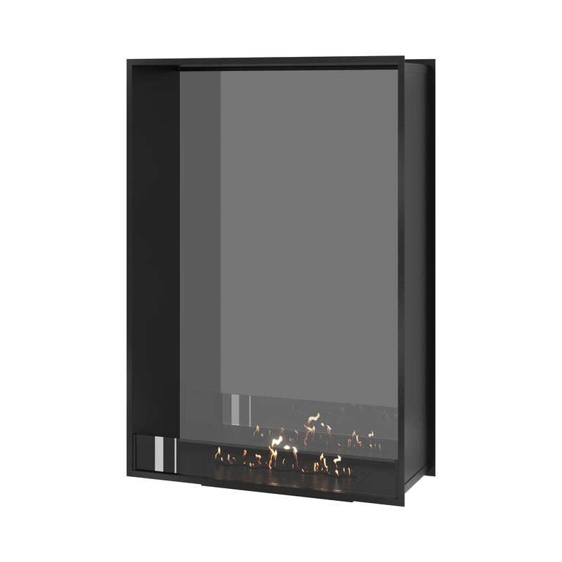 Fame Vertical Doorkijkhaard Enkel Volle Glas 100 x 140 cm