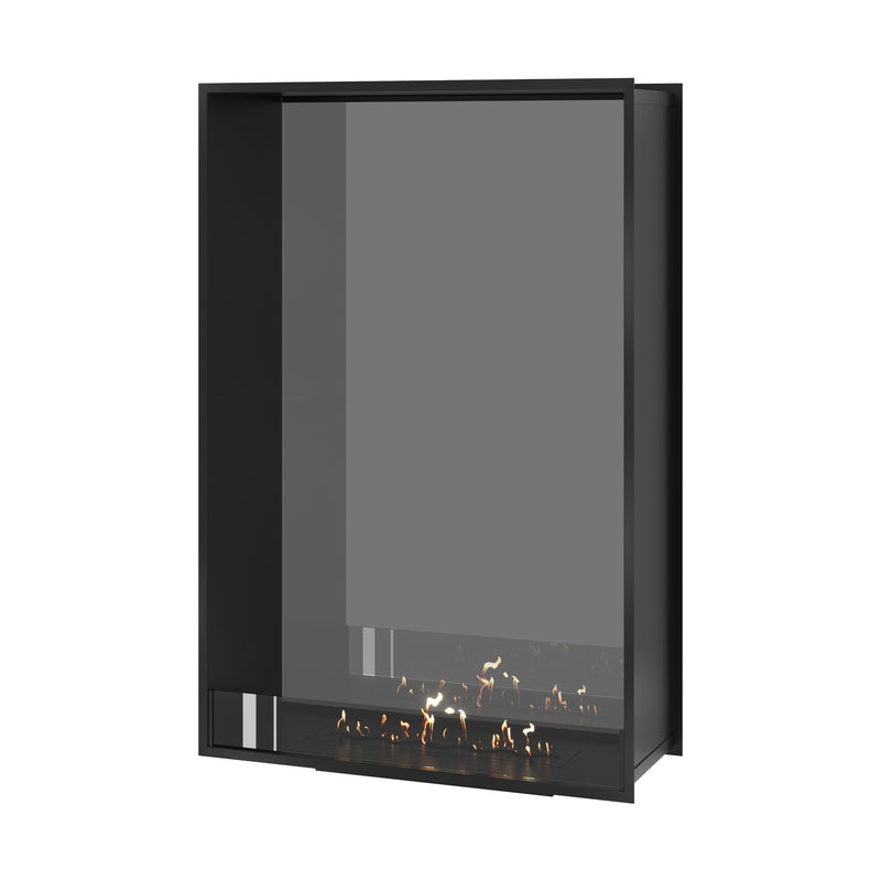 Fame Vertical Doorkijkhaard Enkel Volle Glas 100 x 160 cm