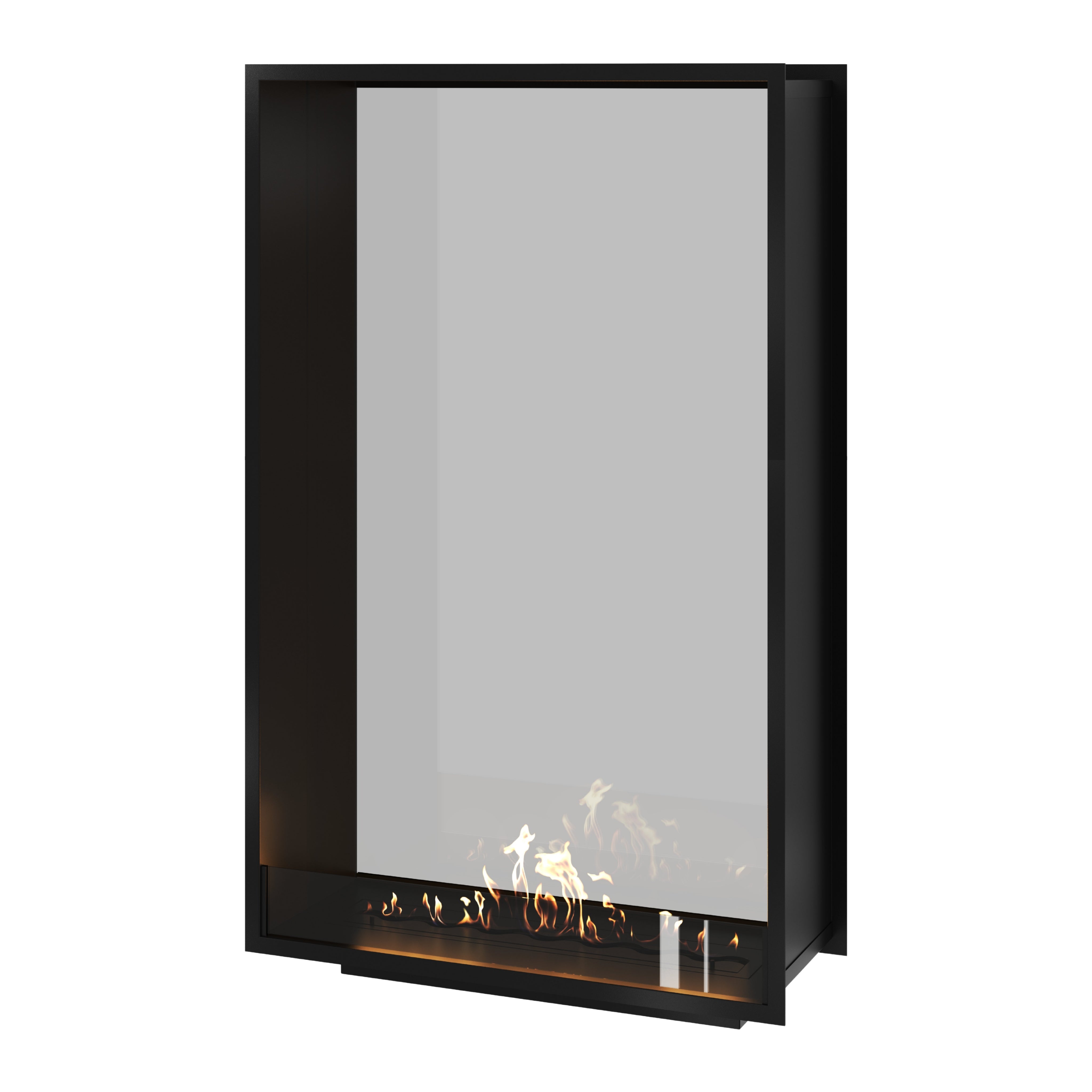 Fame Vertical Doorkijkhaard Enkel Volle Glas 100 x 180 cm