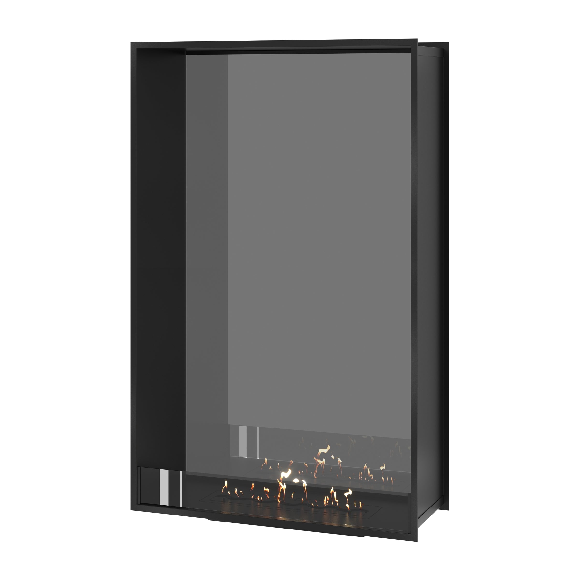 Fame Vertical Doorkijkhaard Enkel Volle Glas 100 x 180 cm
