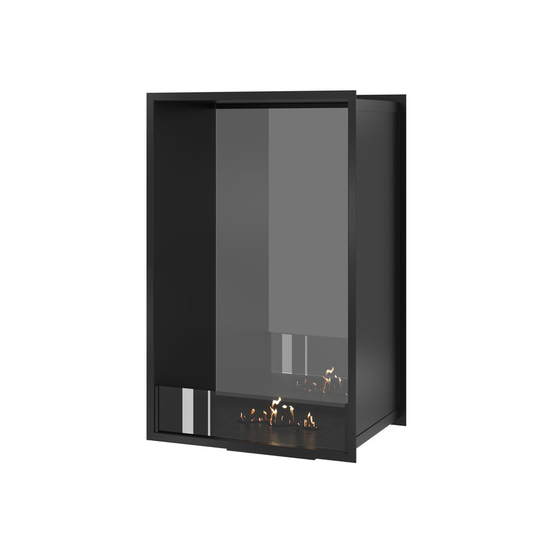 Fame Vertical Doorkijkhaard Enkel Volle Glas 60 x 100 cm
