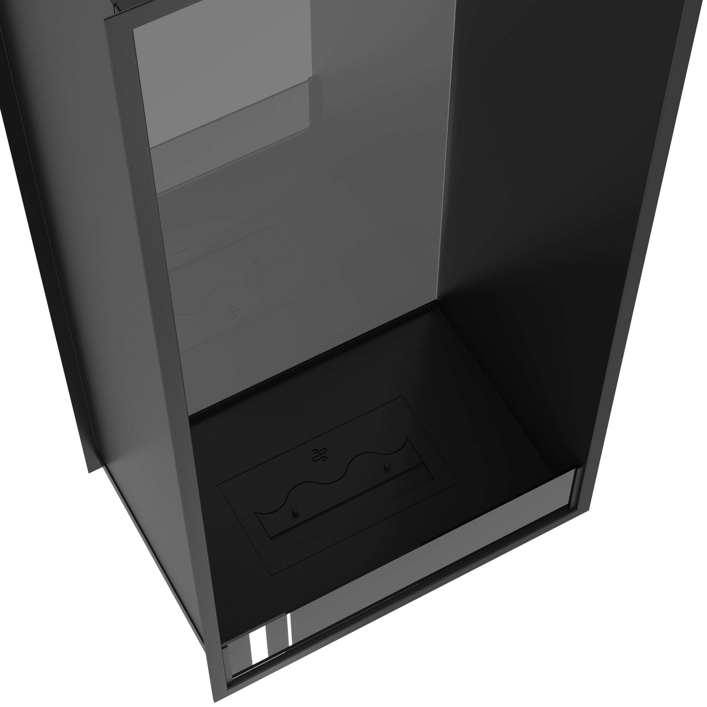 Fame Vertical Doorkijkhaard Enkel Volle Glas 60 x 100 cm
