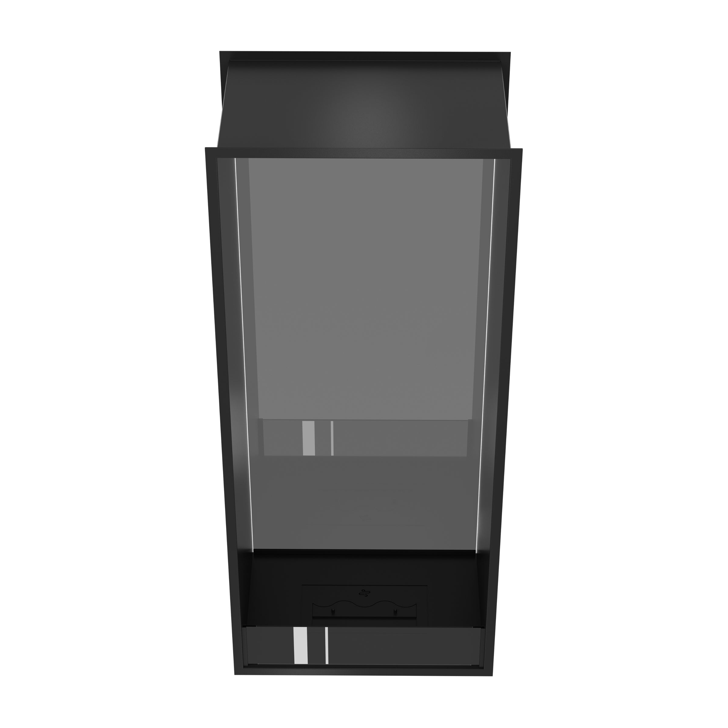 Fame Vertical Doorkijkhaard Enkel Volle Glas 60 x 100 cm