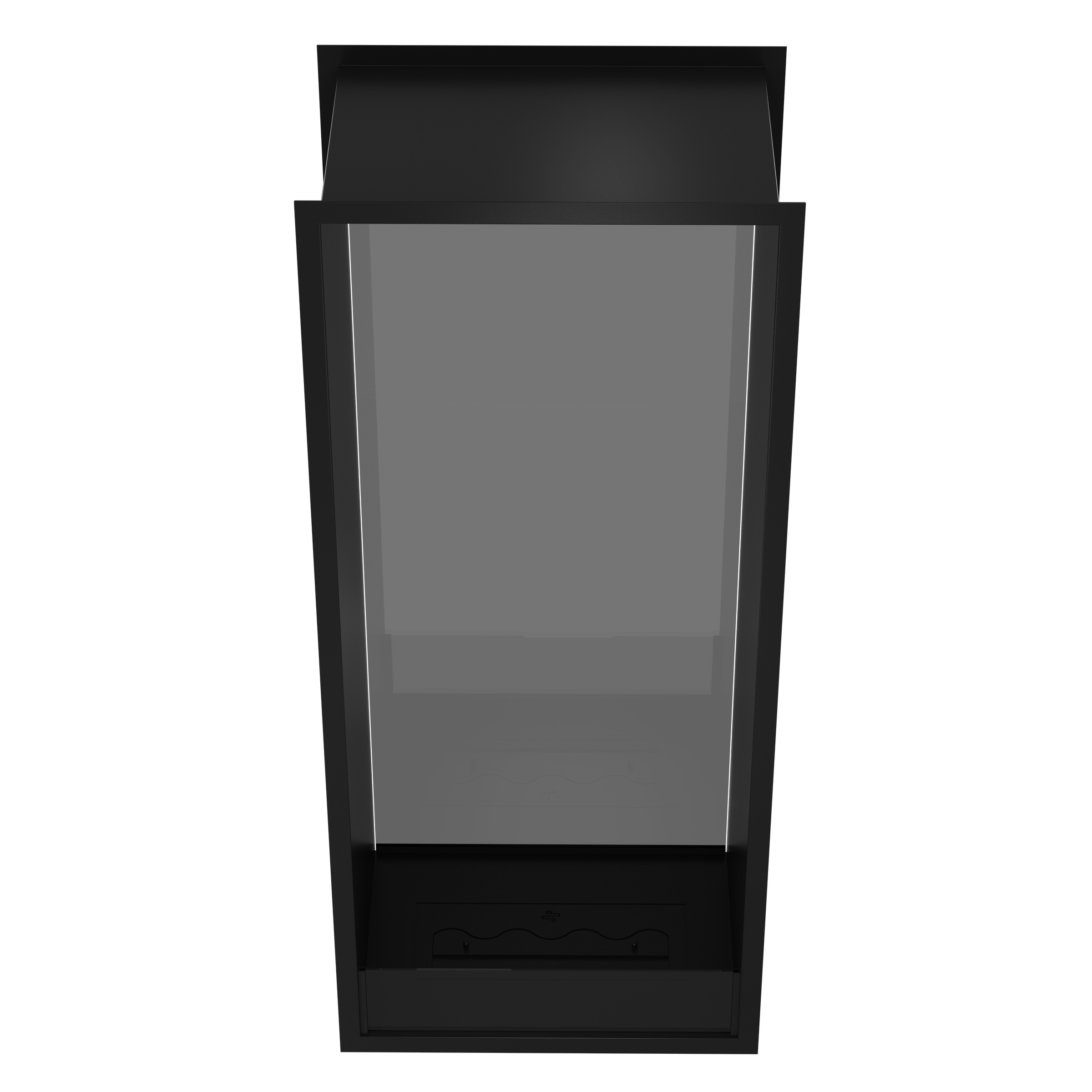 Fame Vertical Doorkijkhaard Enkel Volle Glas 60 x 100 cm