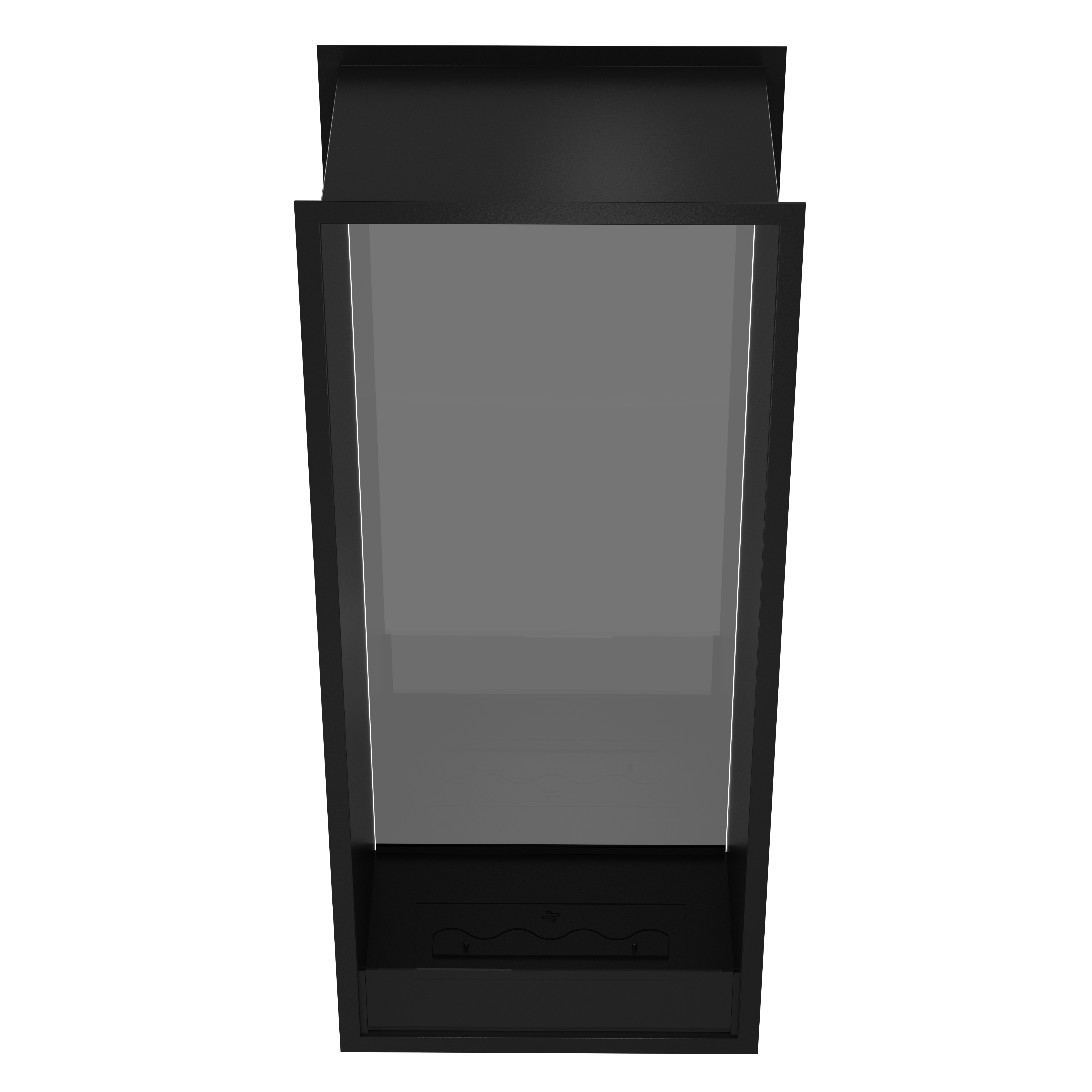 Fame Vertical Doorkijkhaard Enkel Volle Glas 60 x 100 cm