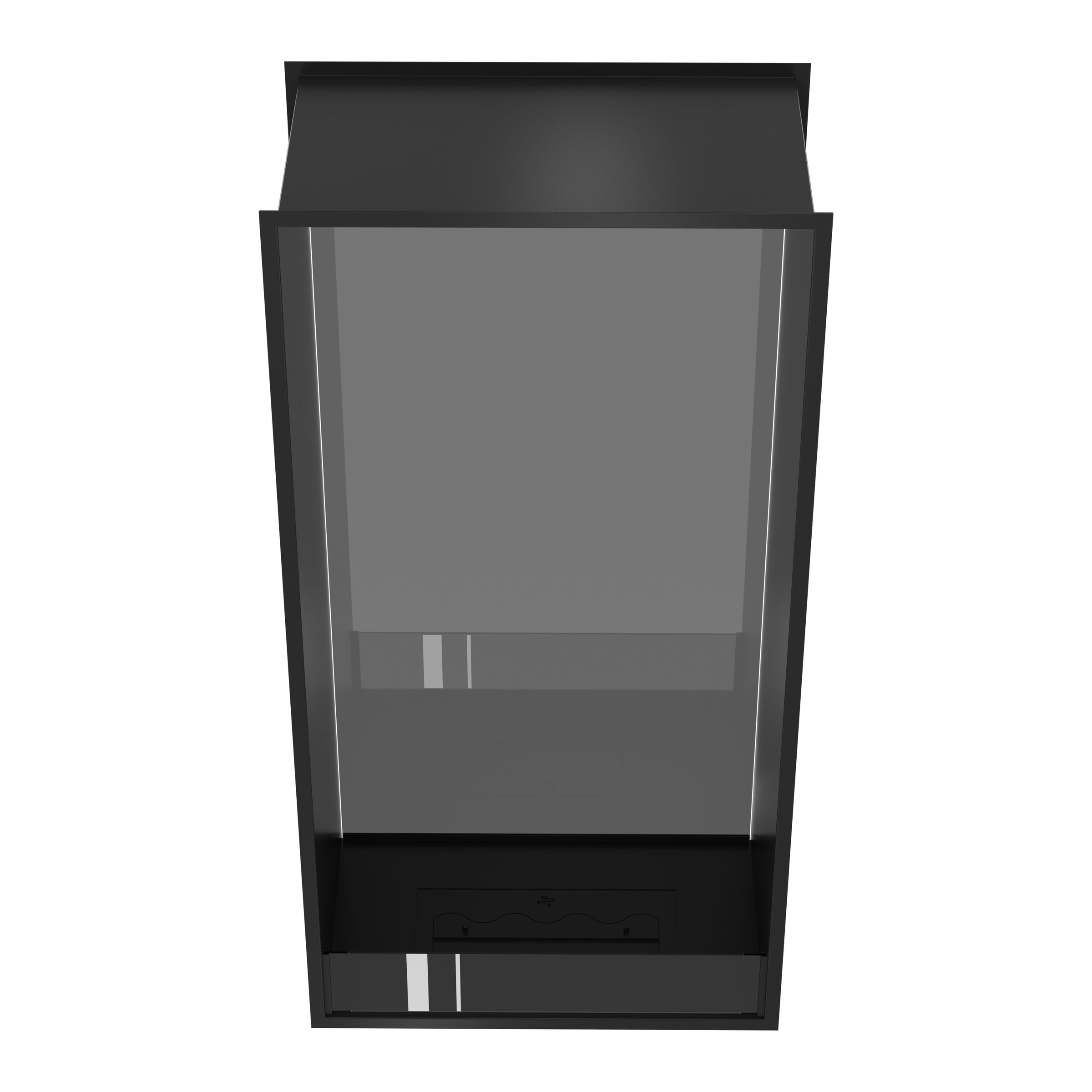 Fame Vertical Doorkijkhaard Enkel Volle Glas 70 x 100 cm