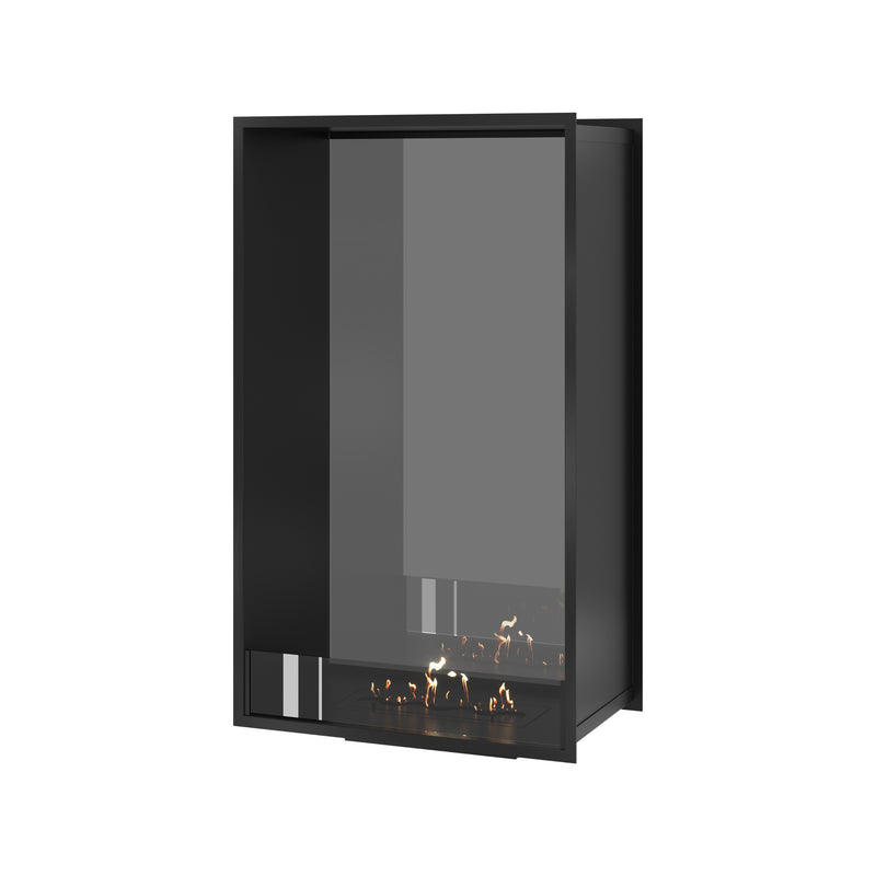 Fame Vertical Doorkijkhaard Enkel Volle Glas 70 x 120 cm