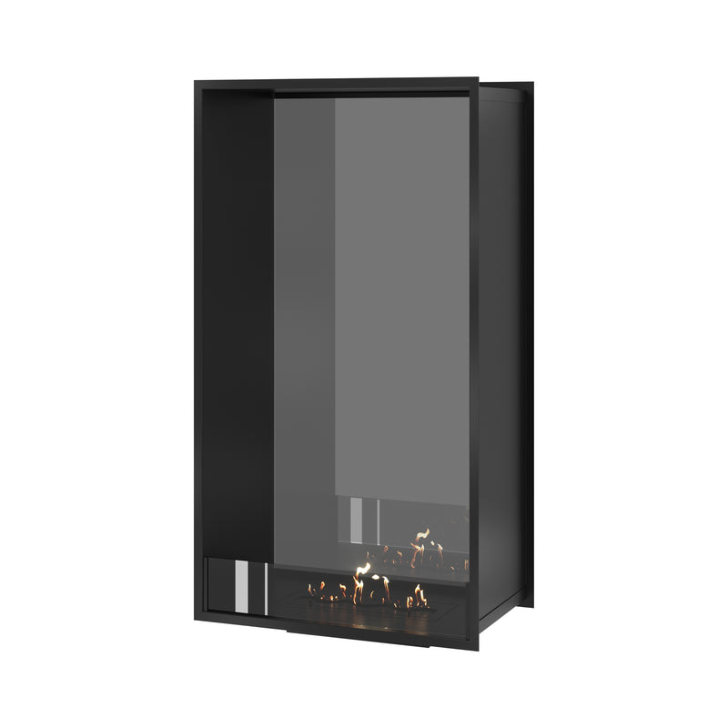 Fame Vertical Doorkijkhaard Enkel Volle Glas 70 x 140 cm