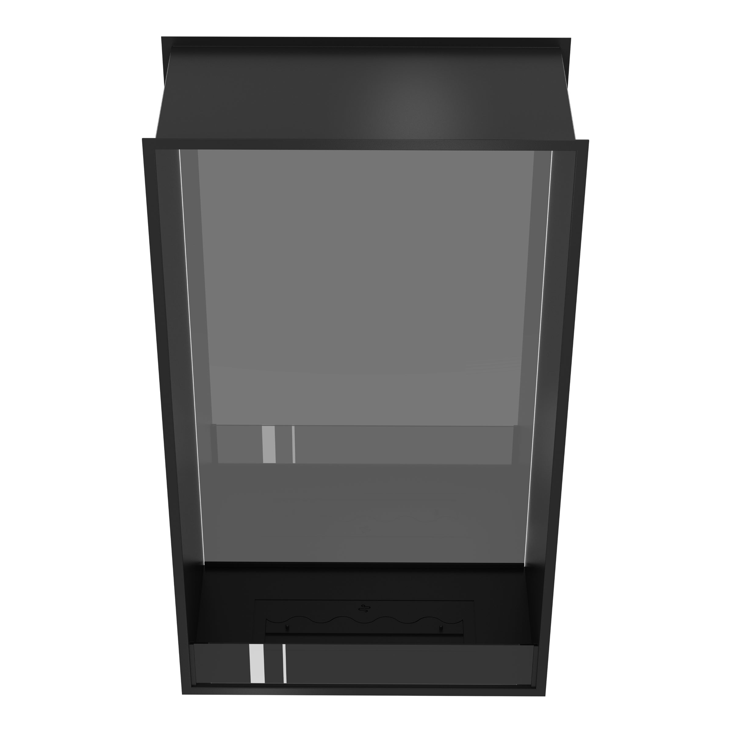 Fame Vertical Doorkijkhaard Enkel Volle Glas 80 x 100 cm