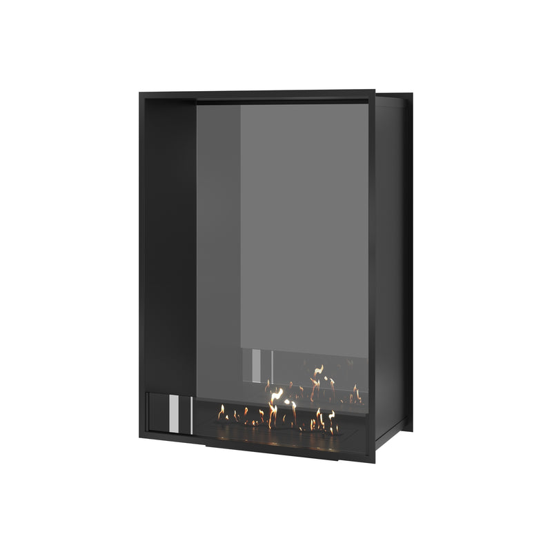 Fame Vertical Doorkijkhaard Enkel Volle Glas 80 x 100 cm
