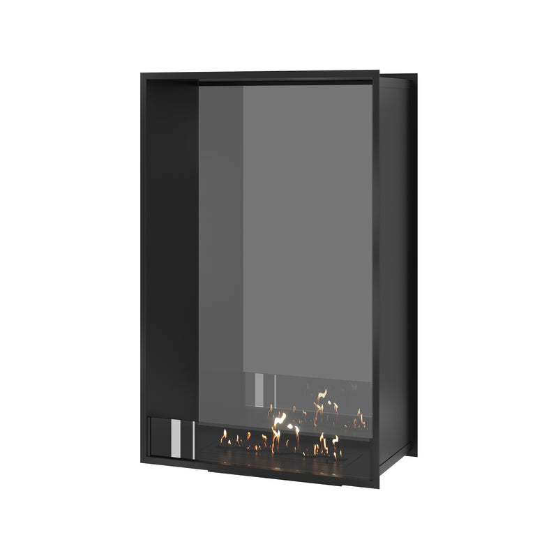 Fame Vertical Doorkijkhaard Enkel Volle Glas 80 x 120 cm