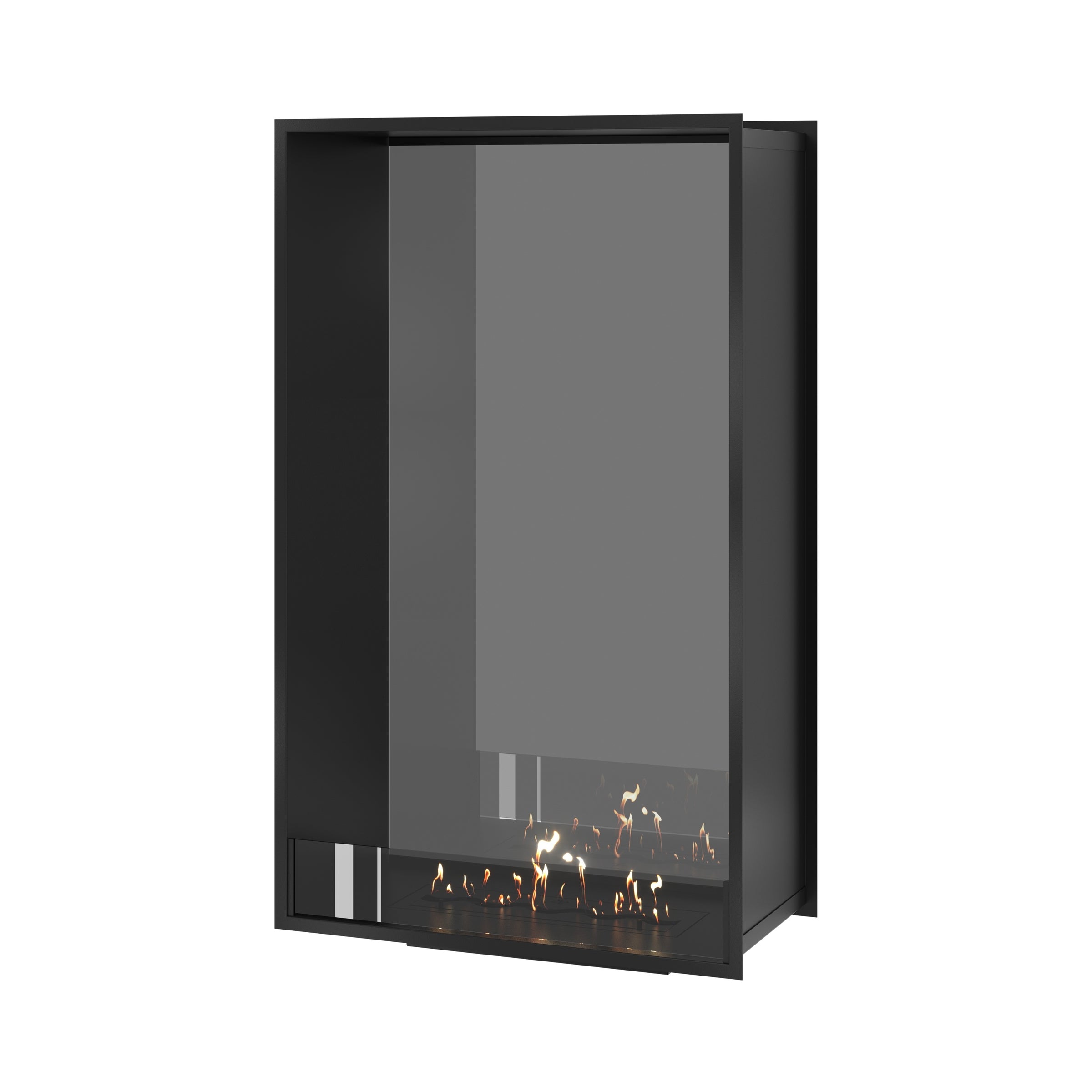 Fame Vertical Doorkijkhaard Enkel Volle Glas 80 x 140 cm
