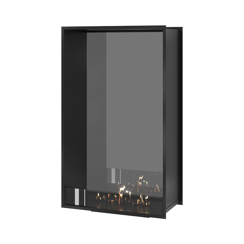 Fame Vertical Doorkijkhaard Enkel Volle Glas 80 x 140 cm