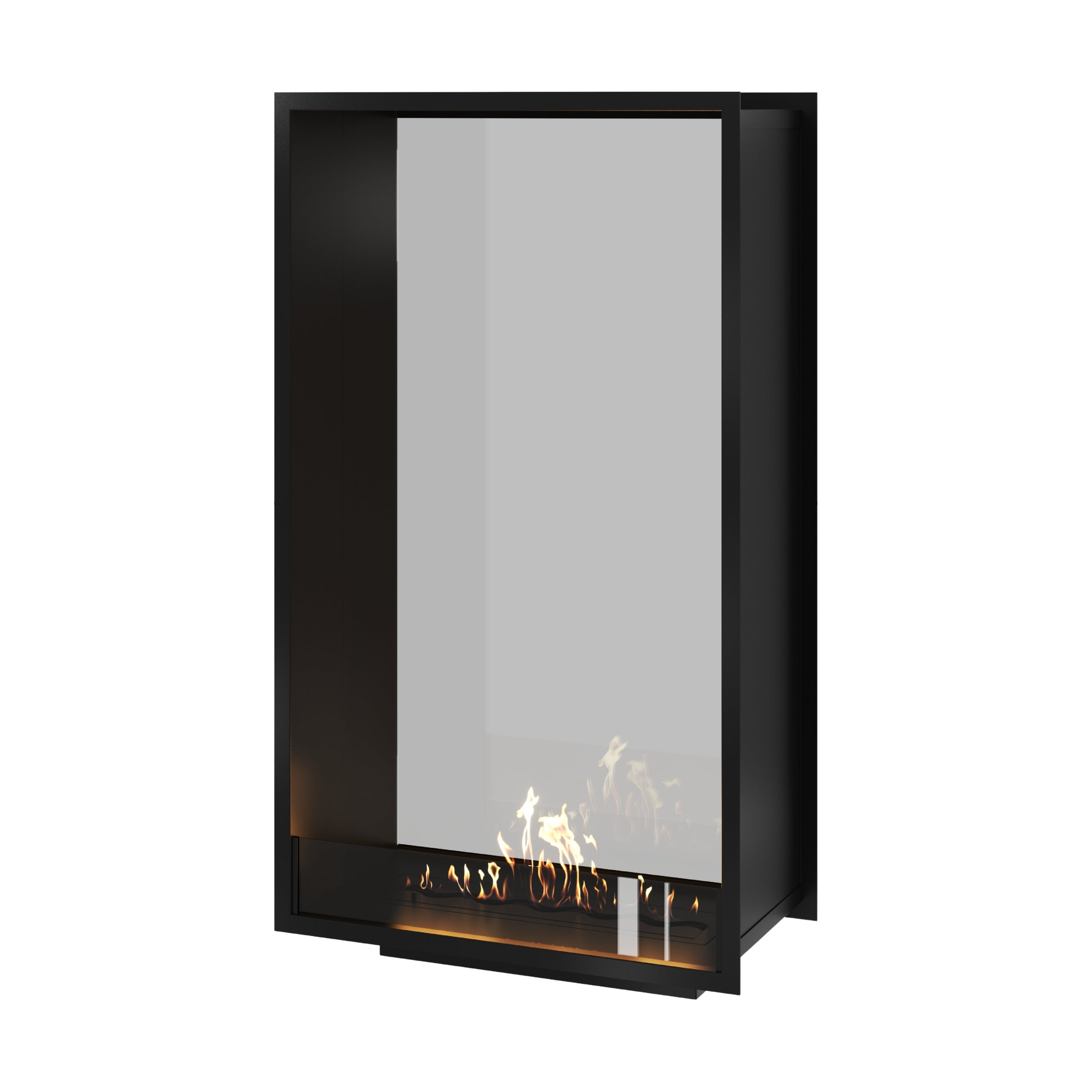 Fame Vertical Doorkijkhaard Enkel Volle Glas 80 x 160 cm