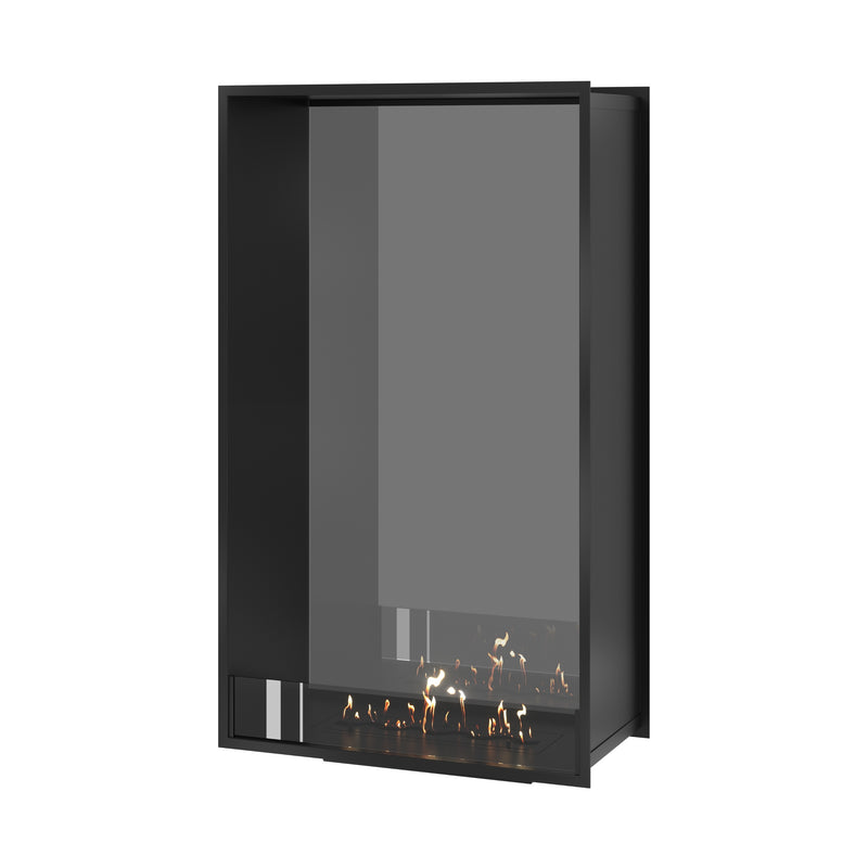 Fame Vertical Doorkijkhaard Enkel Volle Glas 80 x 160 cm