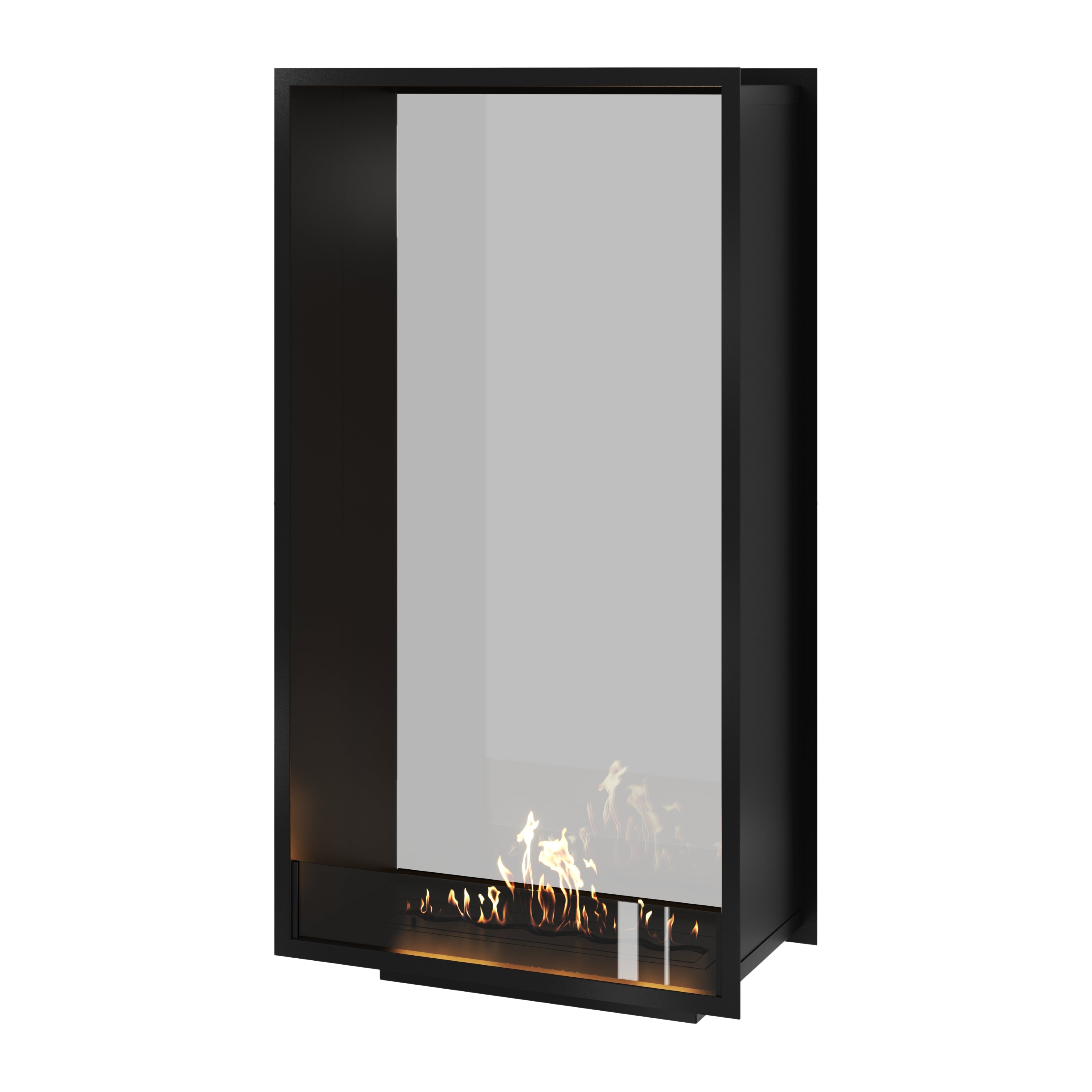 Fame Vertical Doorkijkhaard Enkel Volle Glas 80 x 180 cm