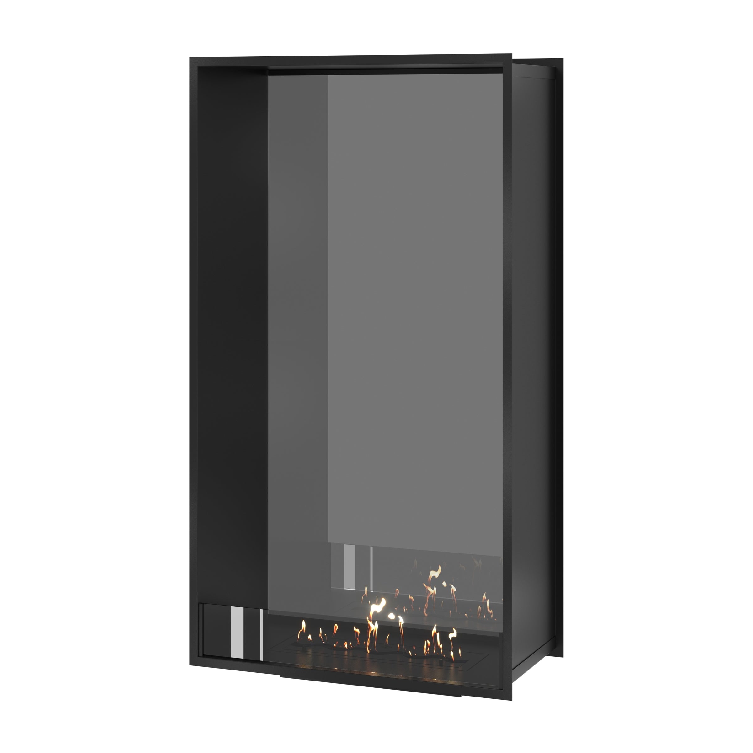 Fame Vertical Doorkijkhaard Enkel Volle Glas 80 x 180 cm