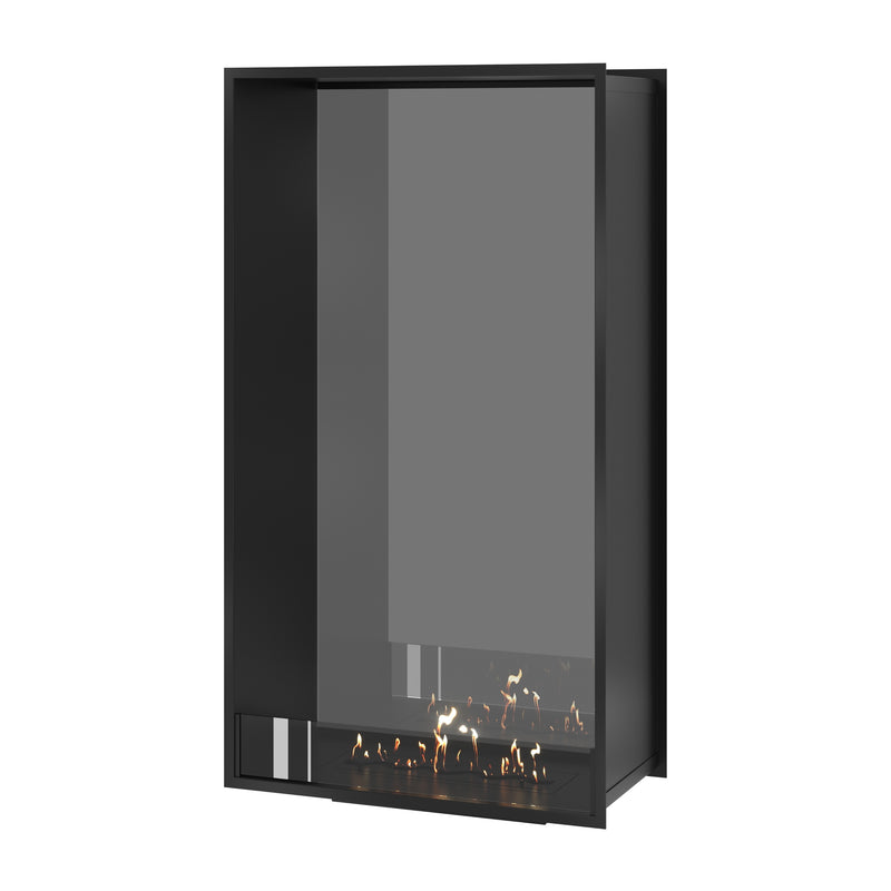 Fame Vertical Doorkijkhaard Enkel Volle Glas 80 x 180 cm