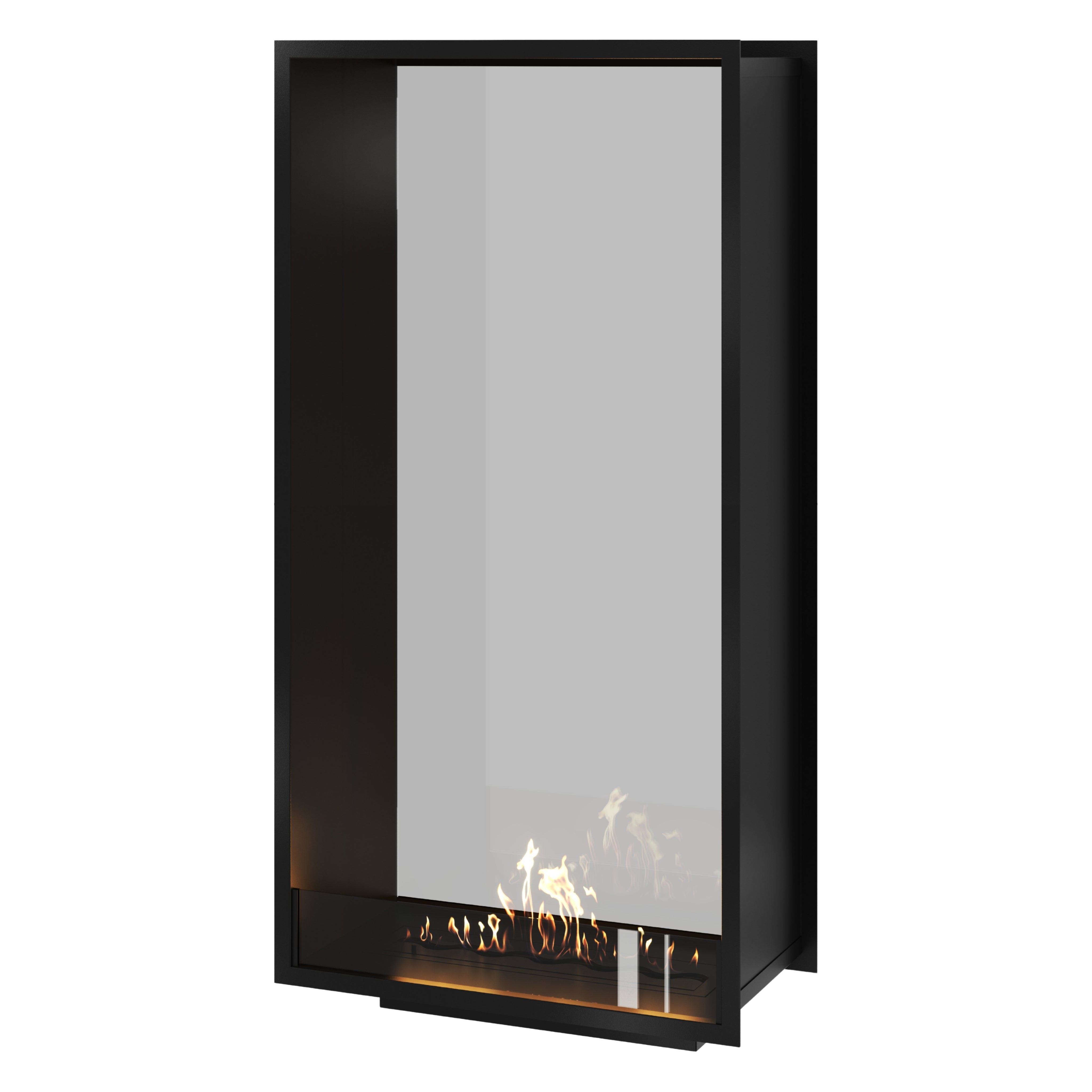 Fame Vertical Doorkijkhaard Enkel Volle Glas 80 x 200 cm