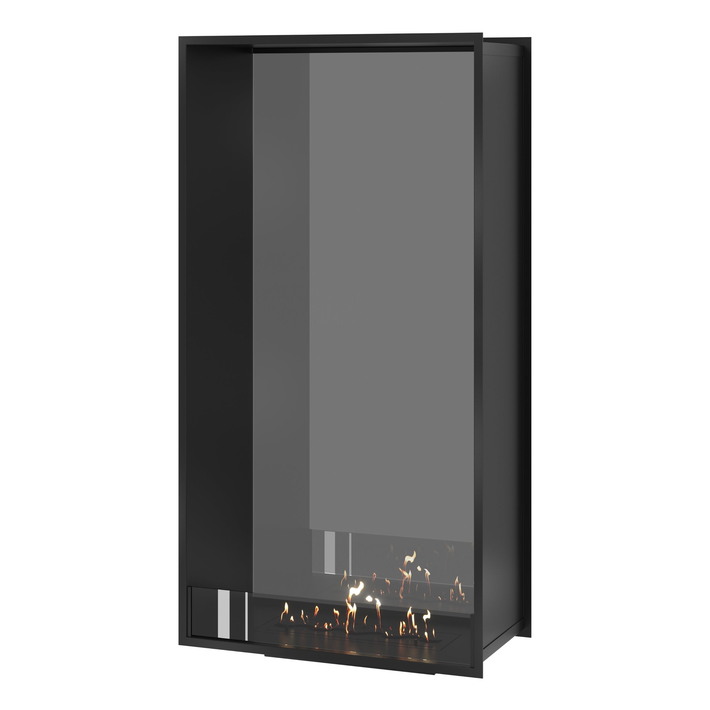 Fame Vertical Doorkijkhaard Enkel Volle Glas 80 x 200 cm