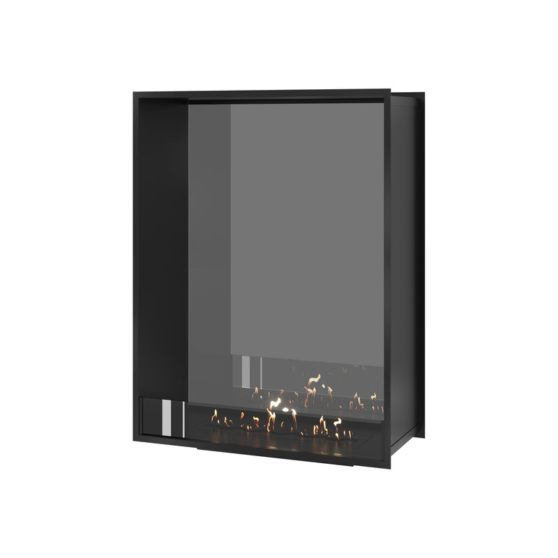 Fame Vertical Doorkijkhaard Enkel Volle Glas 90 x 100 cm