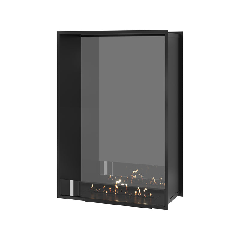 Fame Vertical Doorkijkhaard Enkel Volle Glas 90 x 120 cm