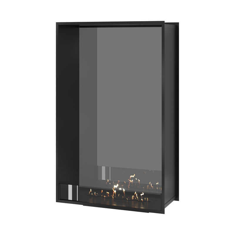 Fame Vertical Doorkijkhaard Enkel Volle Glas 90 x 160 cm