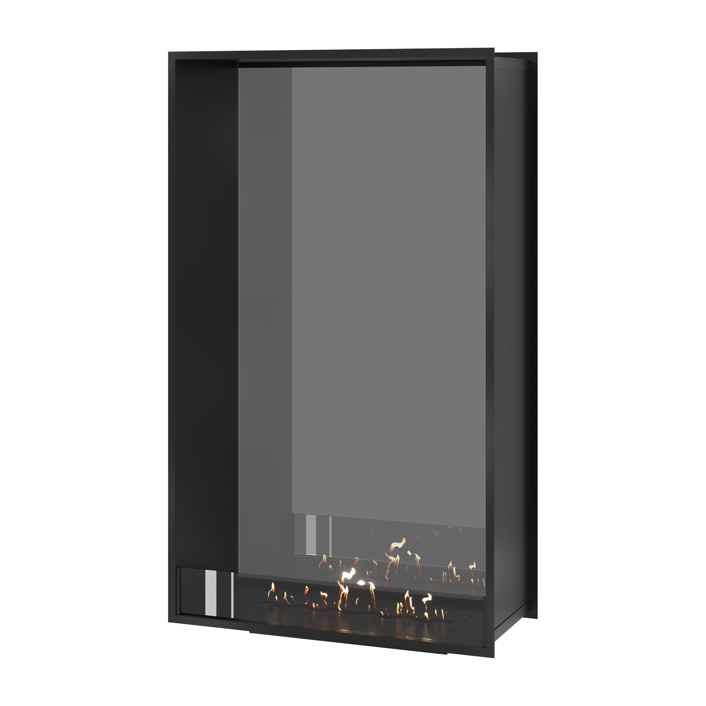 Fame Vertical Doorkijkhaard Enkel Volle Glas 90 x 180 cm