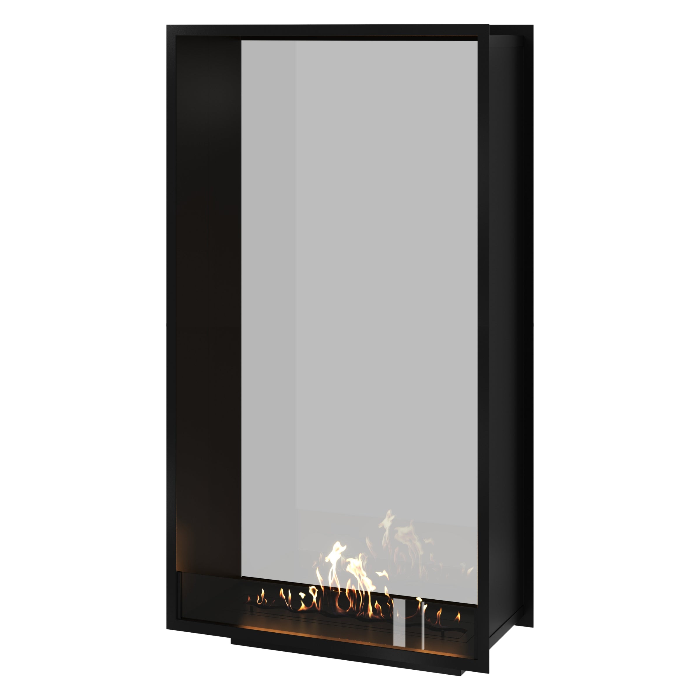Fame Vertical Doorkijkhaard Enkel Volle Glas 90 x 200 cm