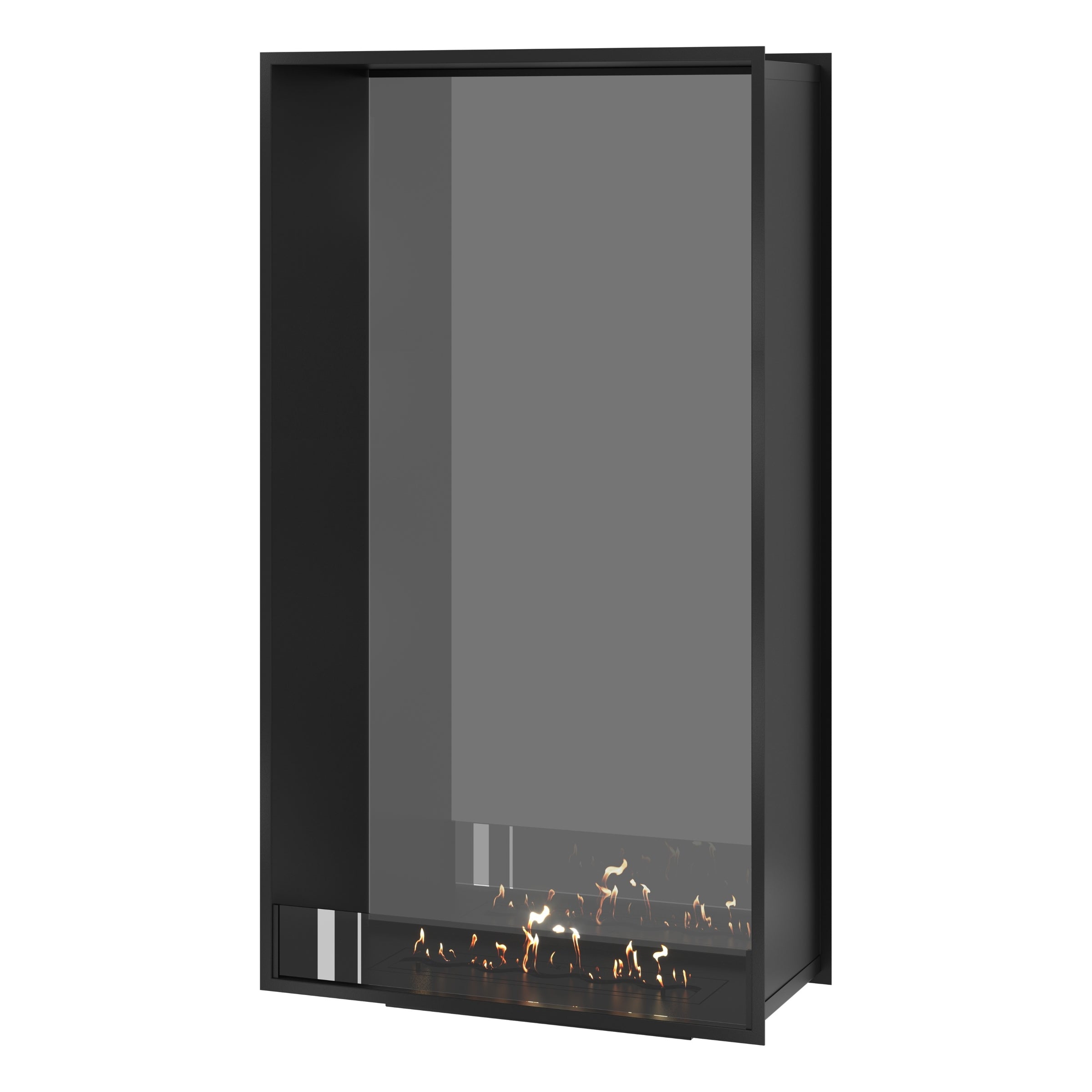 Fame Vertical Doorkijkhaard Enkel Volle Glas 90 x 200 cm