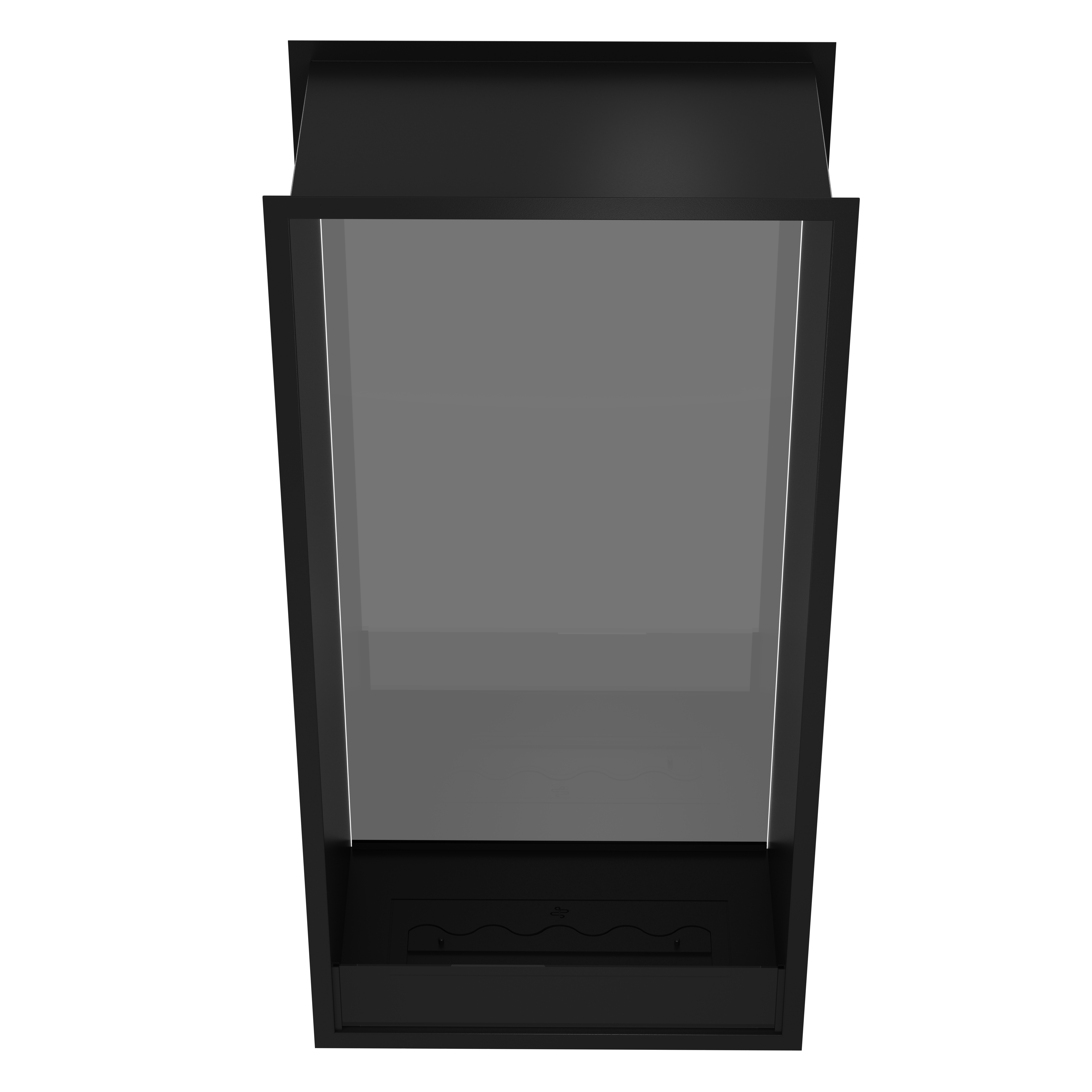 Fame Vertical Doorkijkhaard Enkel Volle Glas 70 x 100 cm