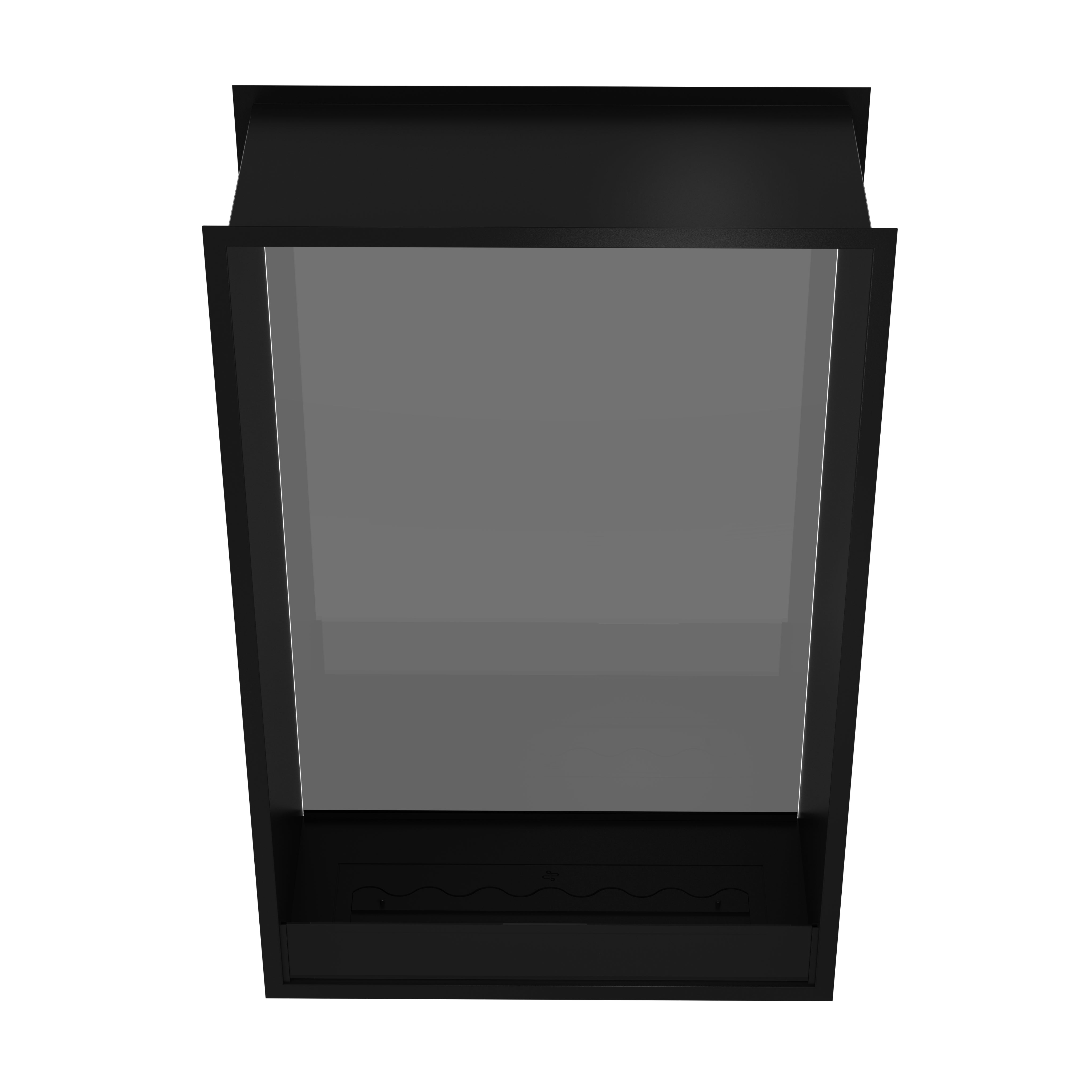 Fame Vertical Doorkijkhaard Enkel Volle Glas 100 x 120 cm