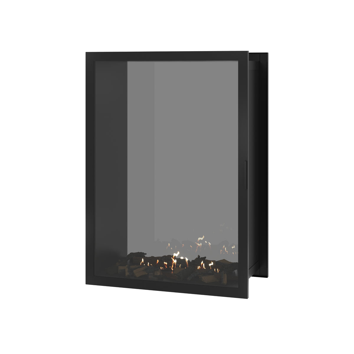 Fame Vertical Doorkijkhaard Met Volle Glas 100 x 100 cm