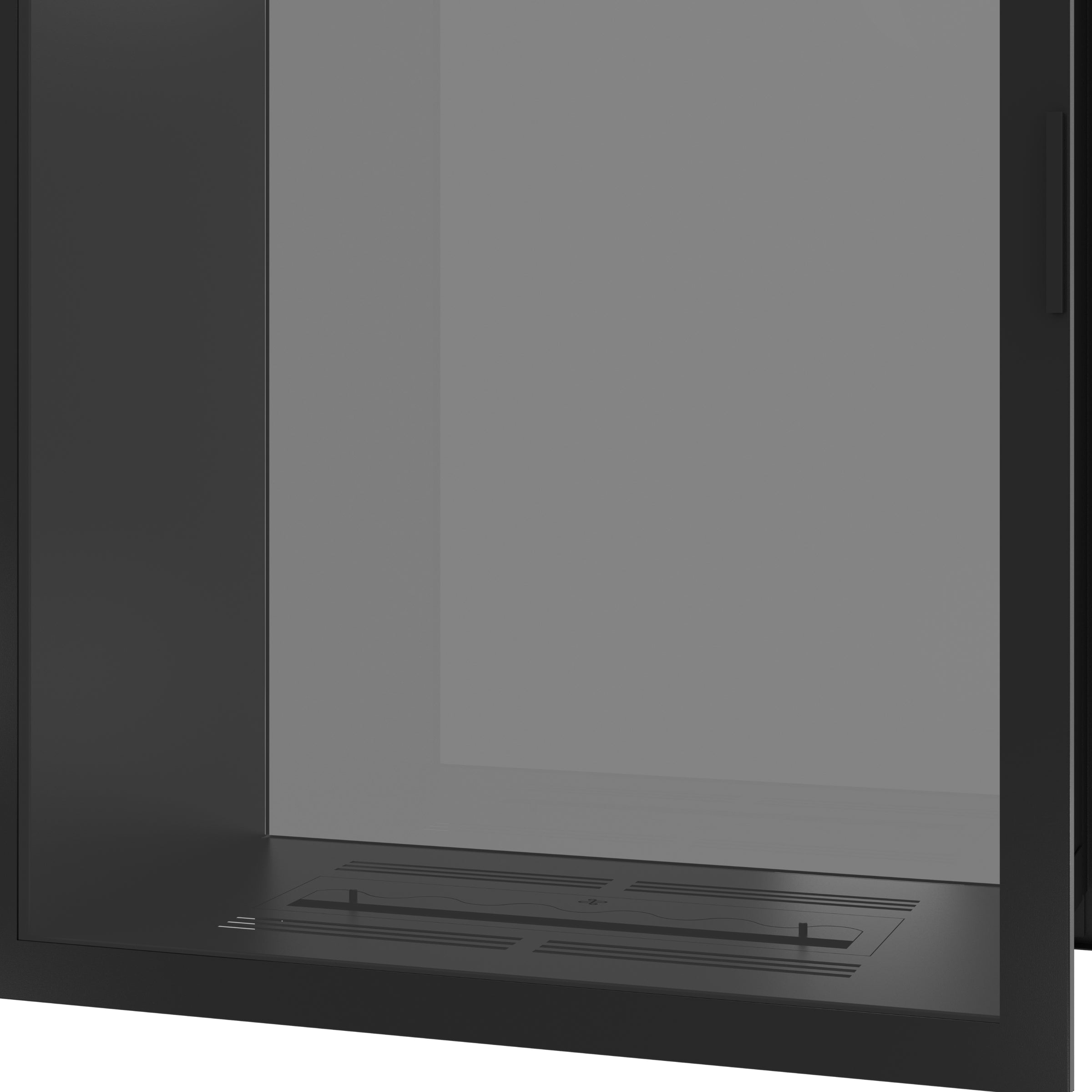 Fame Vertical Doorkijkhaard Met Volle Glas 100 x 120 cm